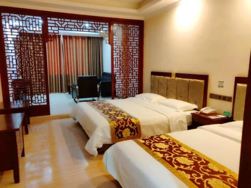 Bed in GreenTree Alliance Gansu Wuwei Commercial Pedestrian Street Hotel