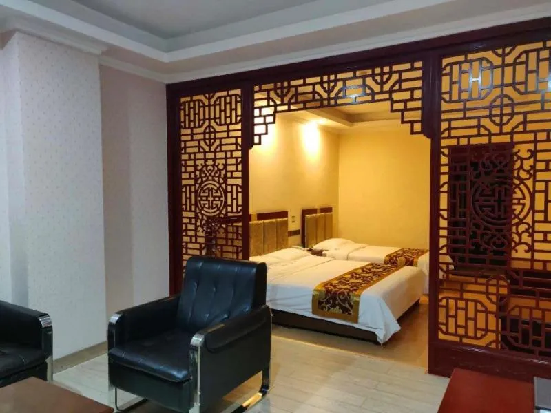 Bed in GreenTree Alliance Gansu Wuwei Commercial Pedestrian Street Hotel