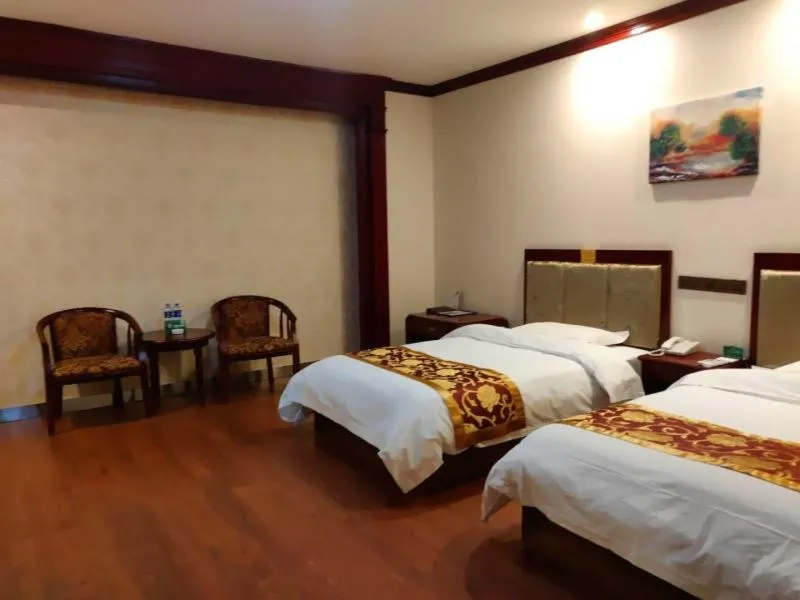 Bed in GreenTree Alliance Gansu Wuwei Commercial Pedestrian Street Hotel