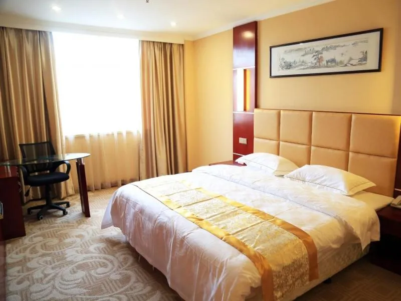 Bed in GreenTree Alliance Suzhou Taicang South Changchun Road Liuyuan Hotel