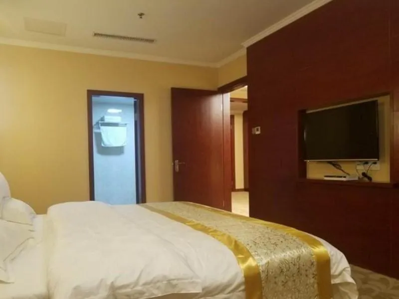 Bed in GreenTree Alliance Suzhou Taicang South Changchun Road Liuyuan Hotel