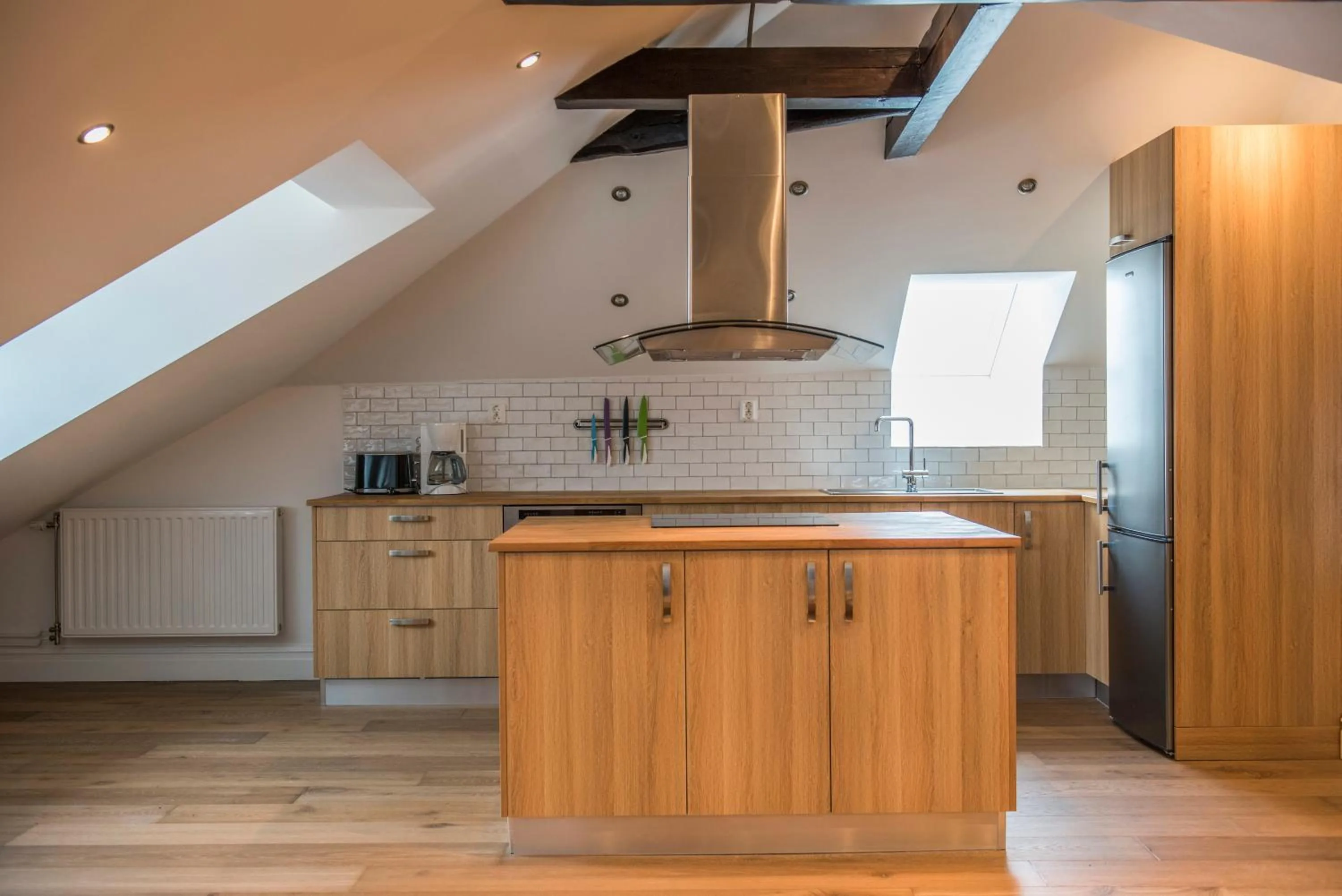 Kitchen or kitchenette in Donners Hotell