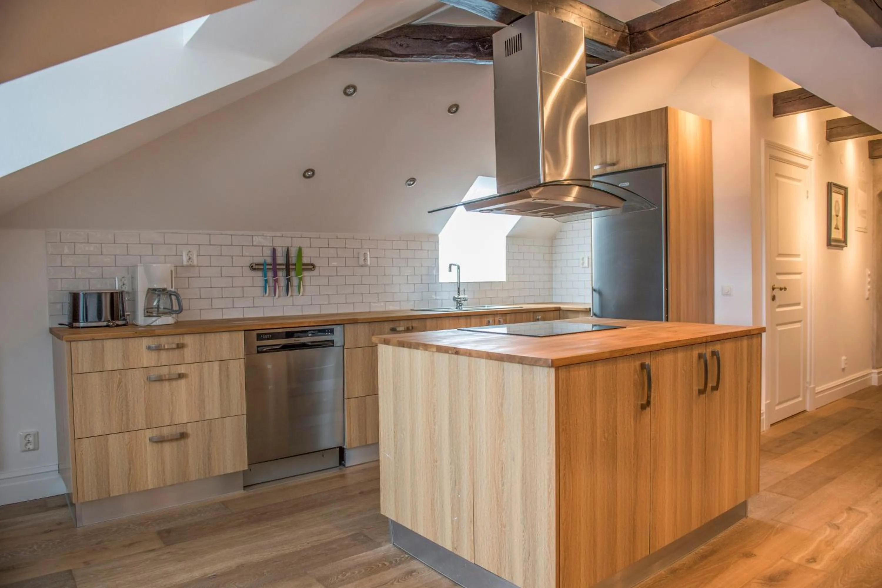 Kitchen or kitchenette in Donners Hotell