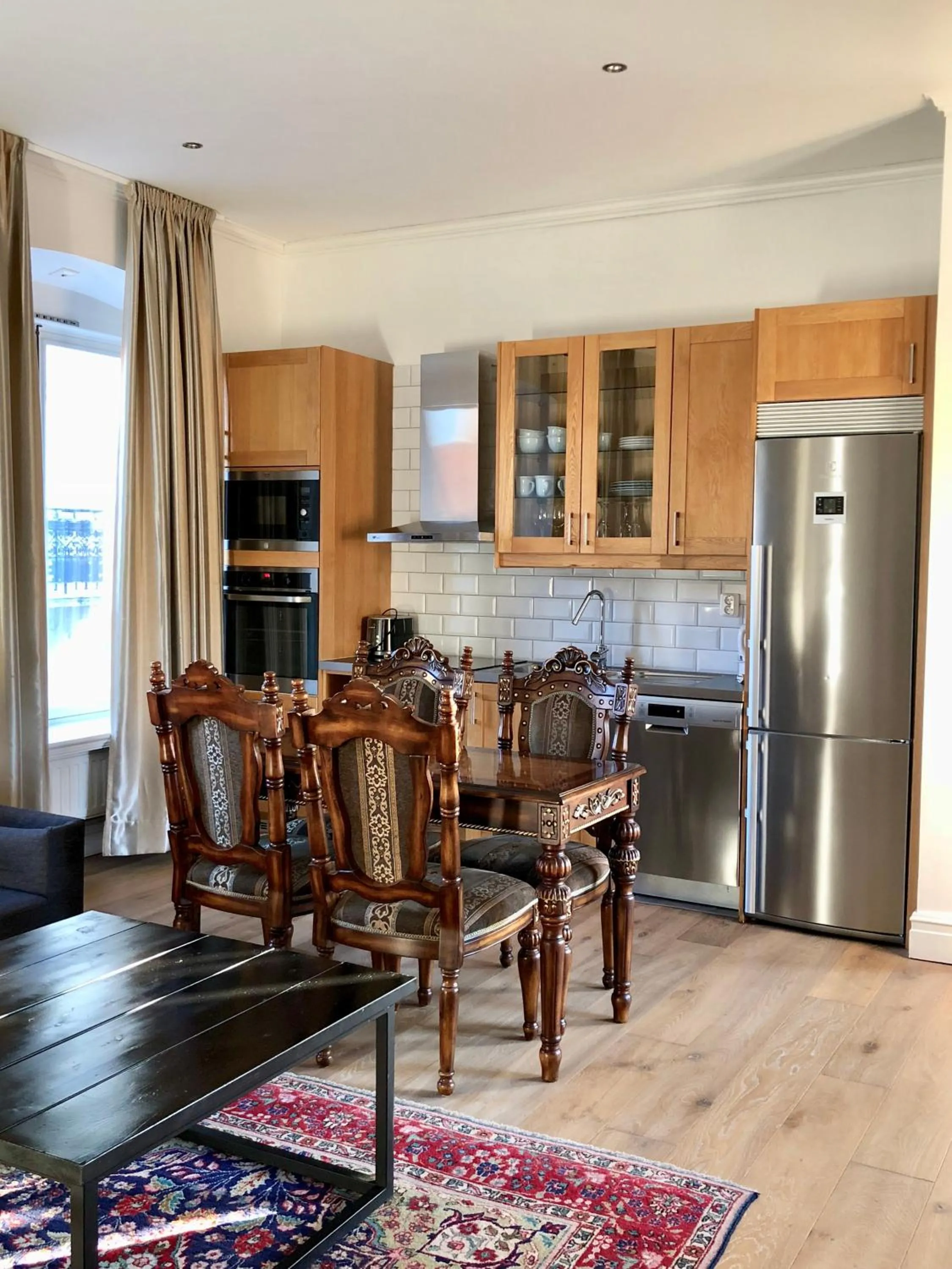 Kitchen or kitchenette in Donners Hotell