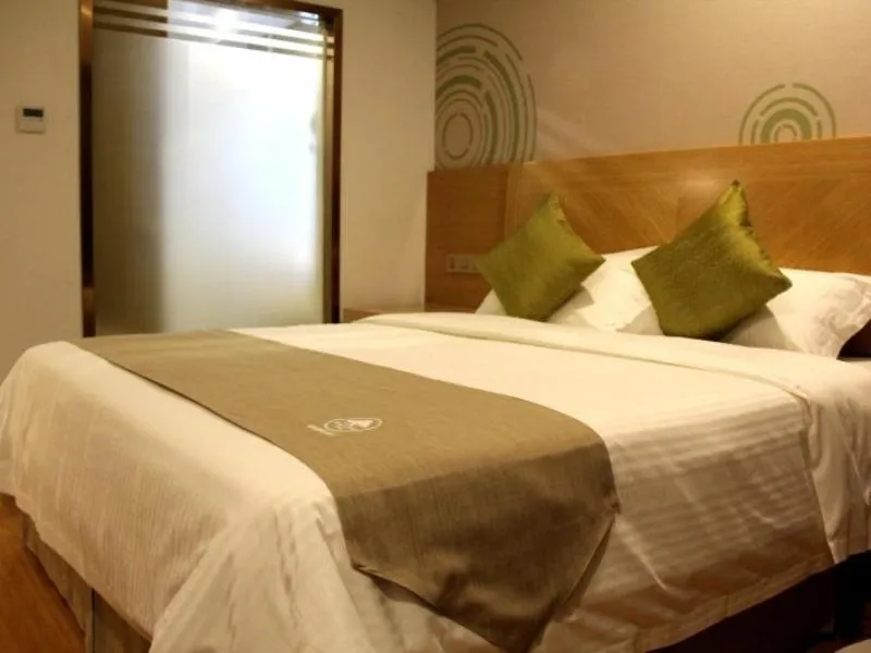 Bed in GreenTree Inn Lu'an Jin'an District North Bus Station Express Hotel