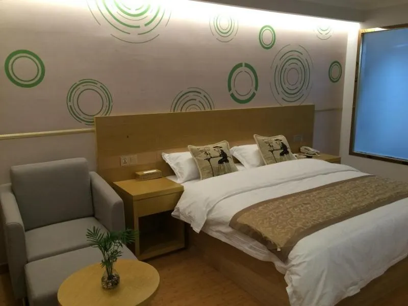 Bed in GreenTree Inn Huangshan Xiuning County Qiyun Mountain Business Hotel