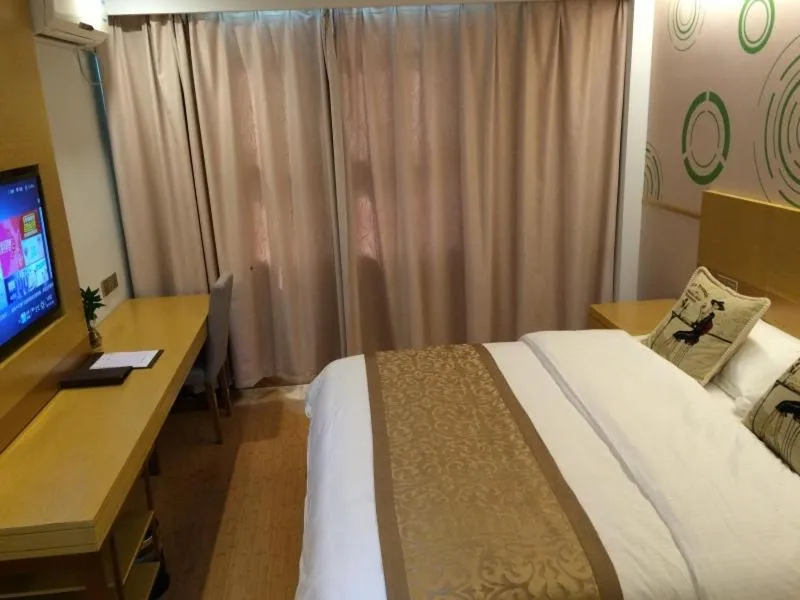Bed in GreenTree Inn Huangshan Xiuning County Qiyun Mountain Business Hotel