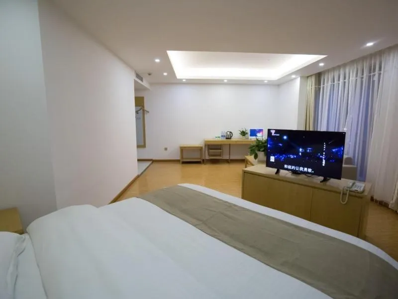 Bed in GreenTree Inn Hefei Feixi County South Jinzhai Road Jinyun International Business Hotel