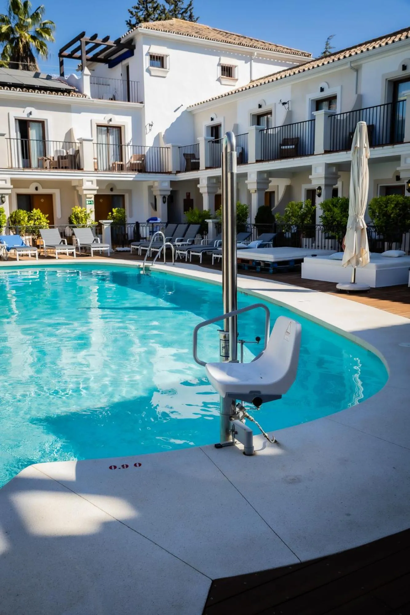 Swimming pool in Paloma Blanca Boutique Hotel