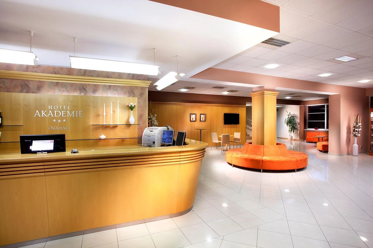 Lobby or reception in Hotel Akademie