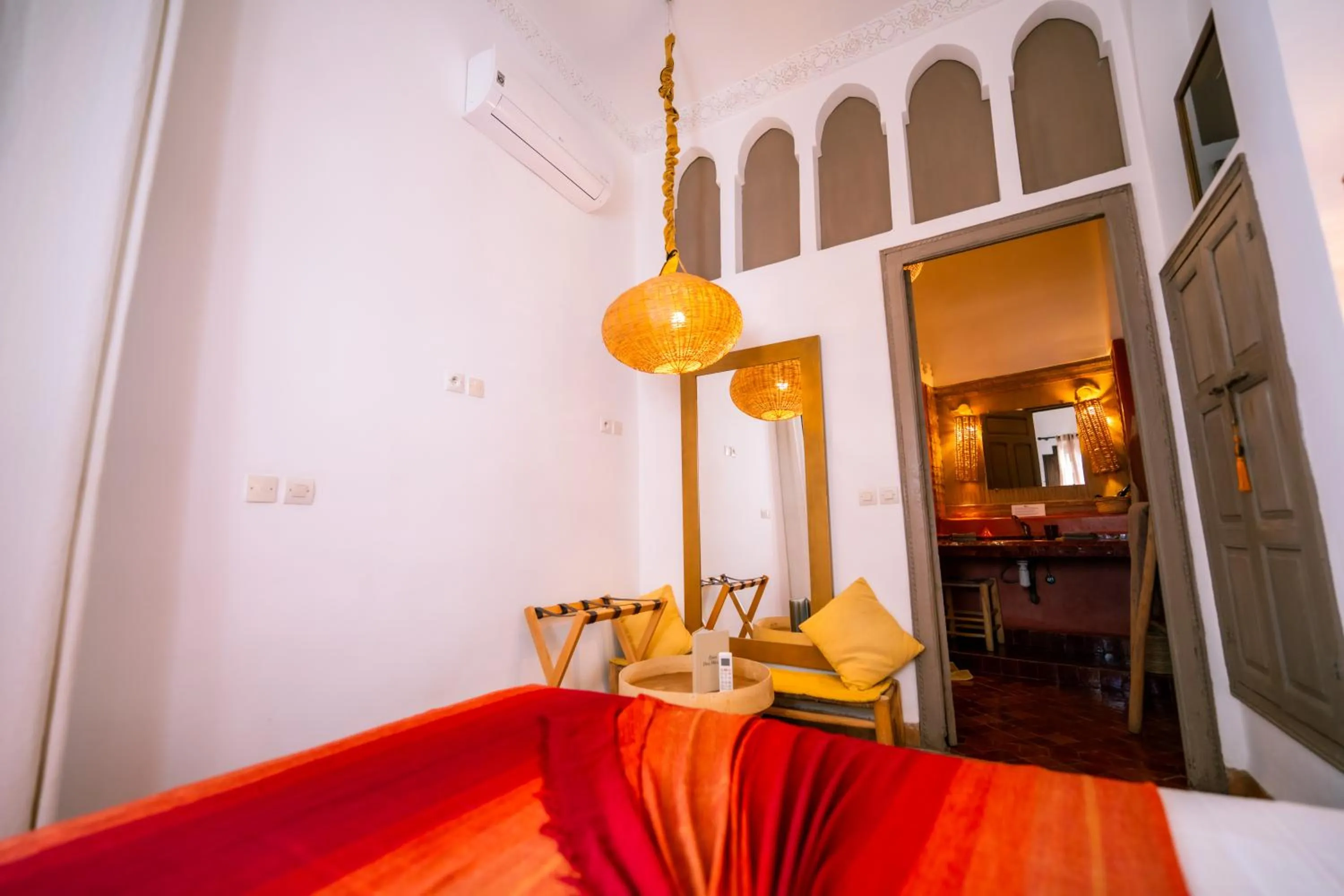 Bed in Riad Dar Massai