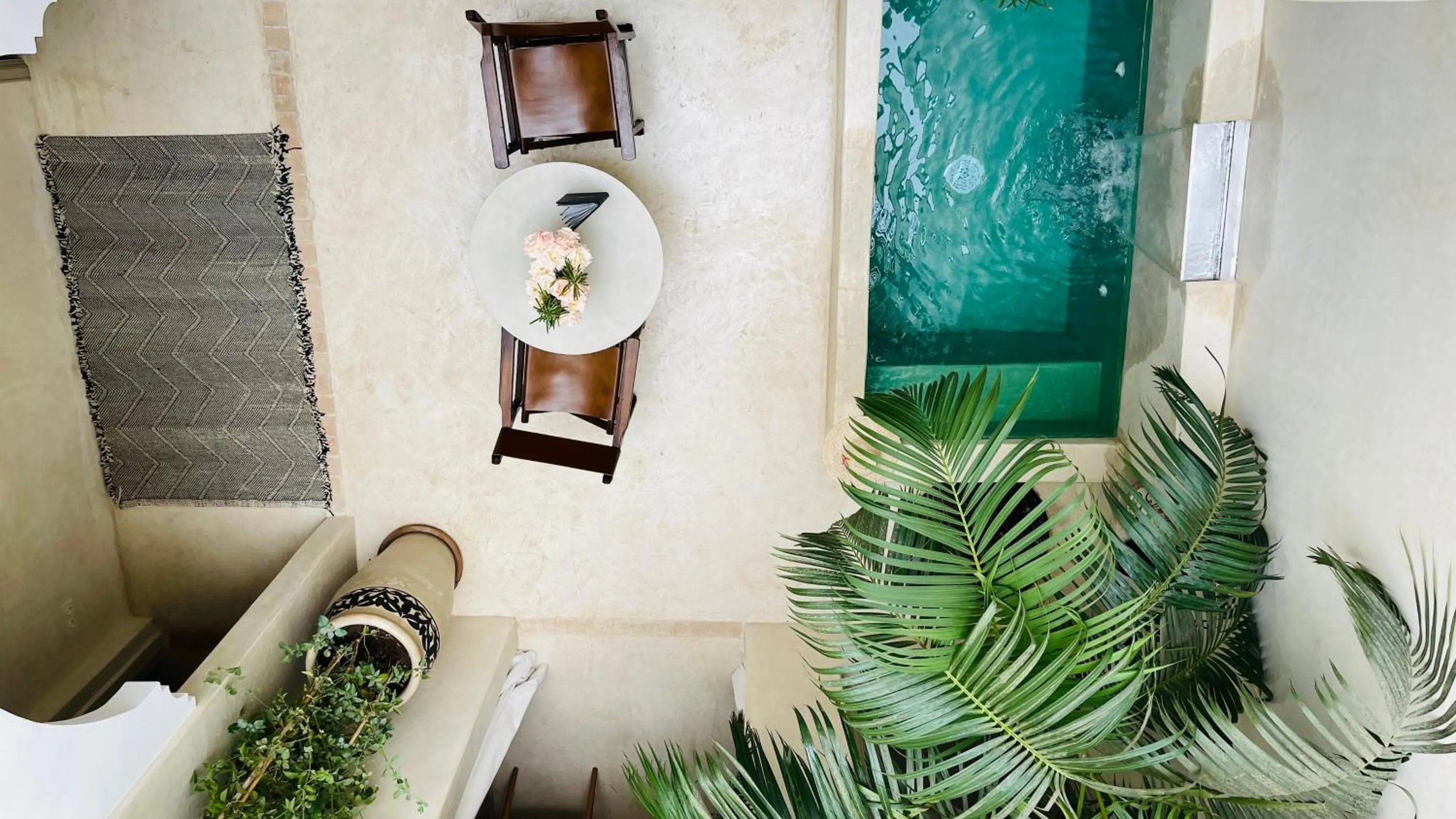 Bird's eye view in Riad Dar Massai