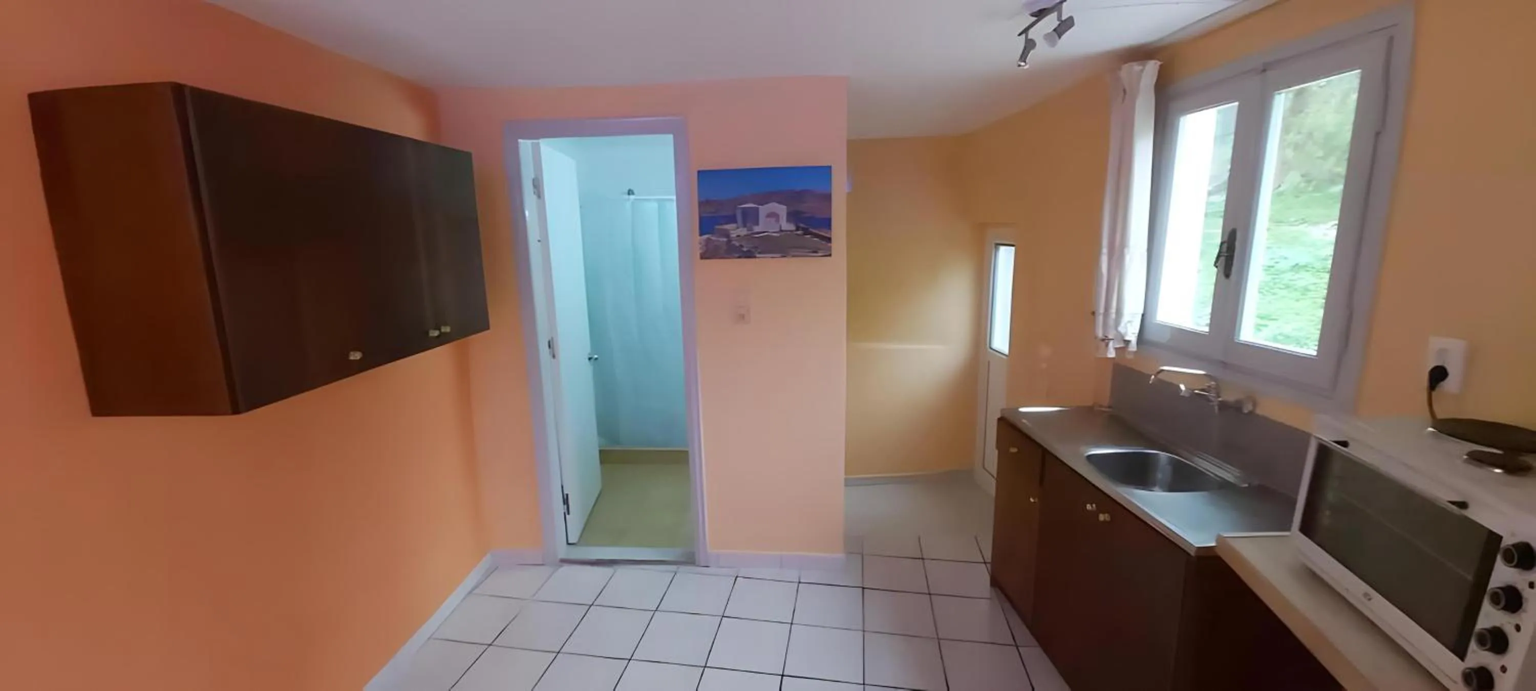 Kitchen or kitchenette in Elefteria Hotel