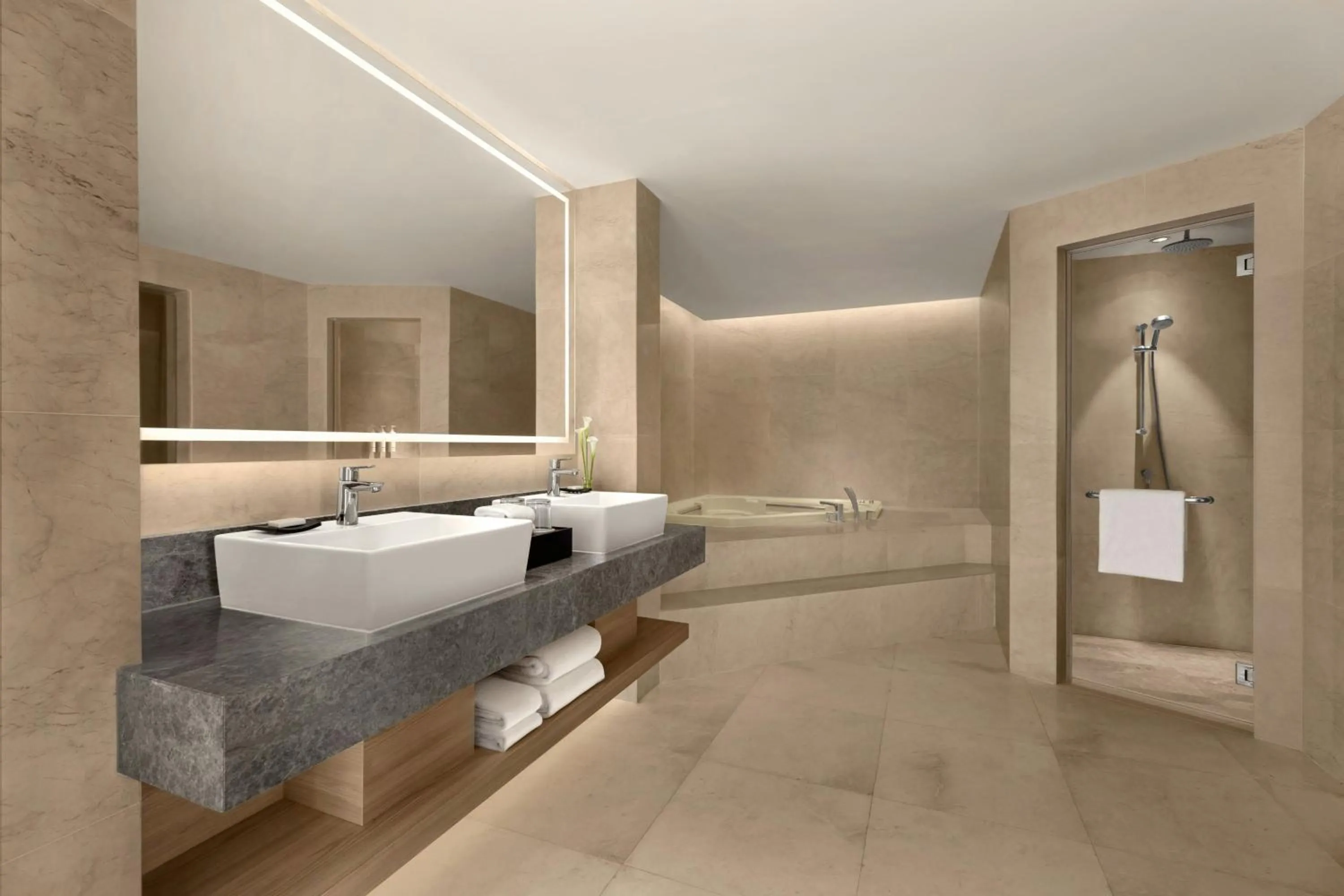 Bathroom in Putrajaya Marriott Hotel