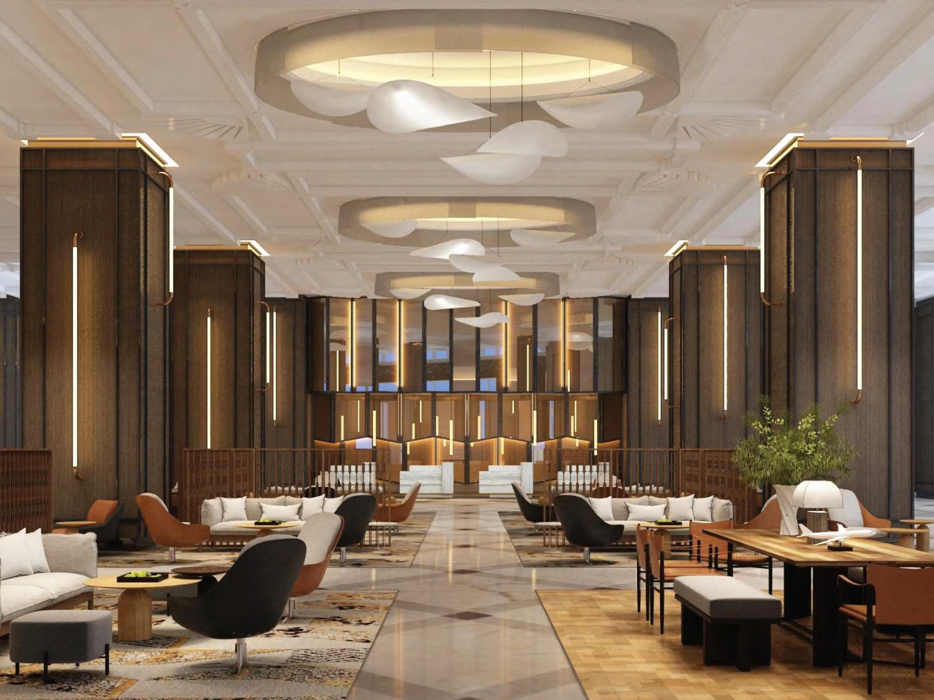 Seating area in Putrajaya Marriott Hotel