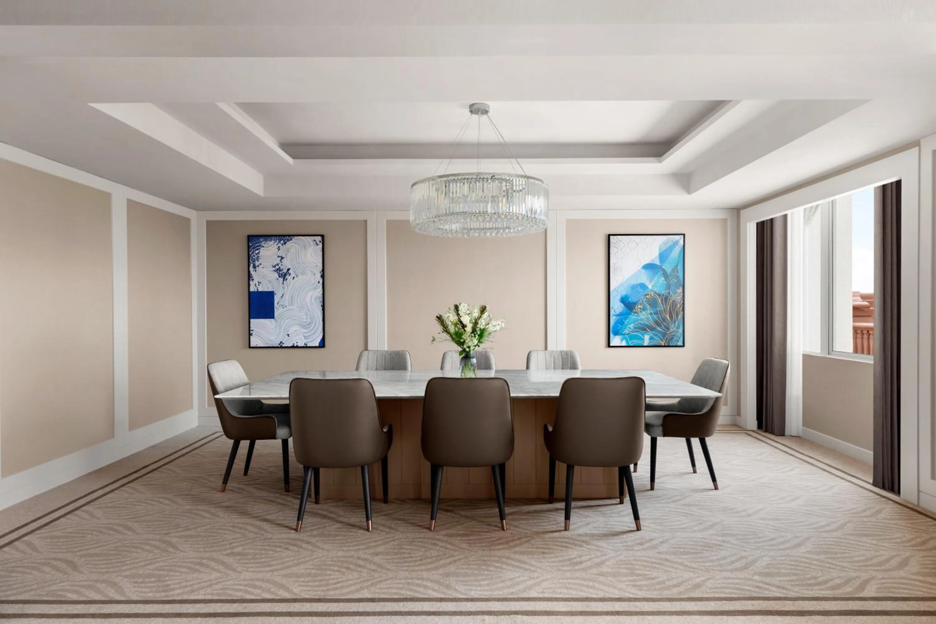 Dining area in Putrajaya Marriott Hotel