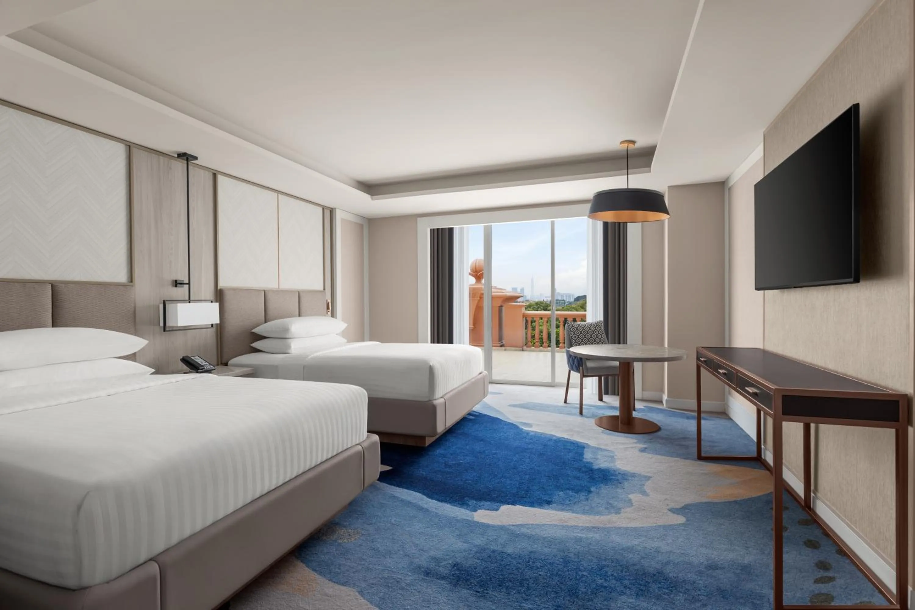 Bed in Putrajaya Marriott Hotel