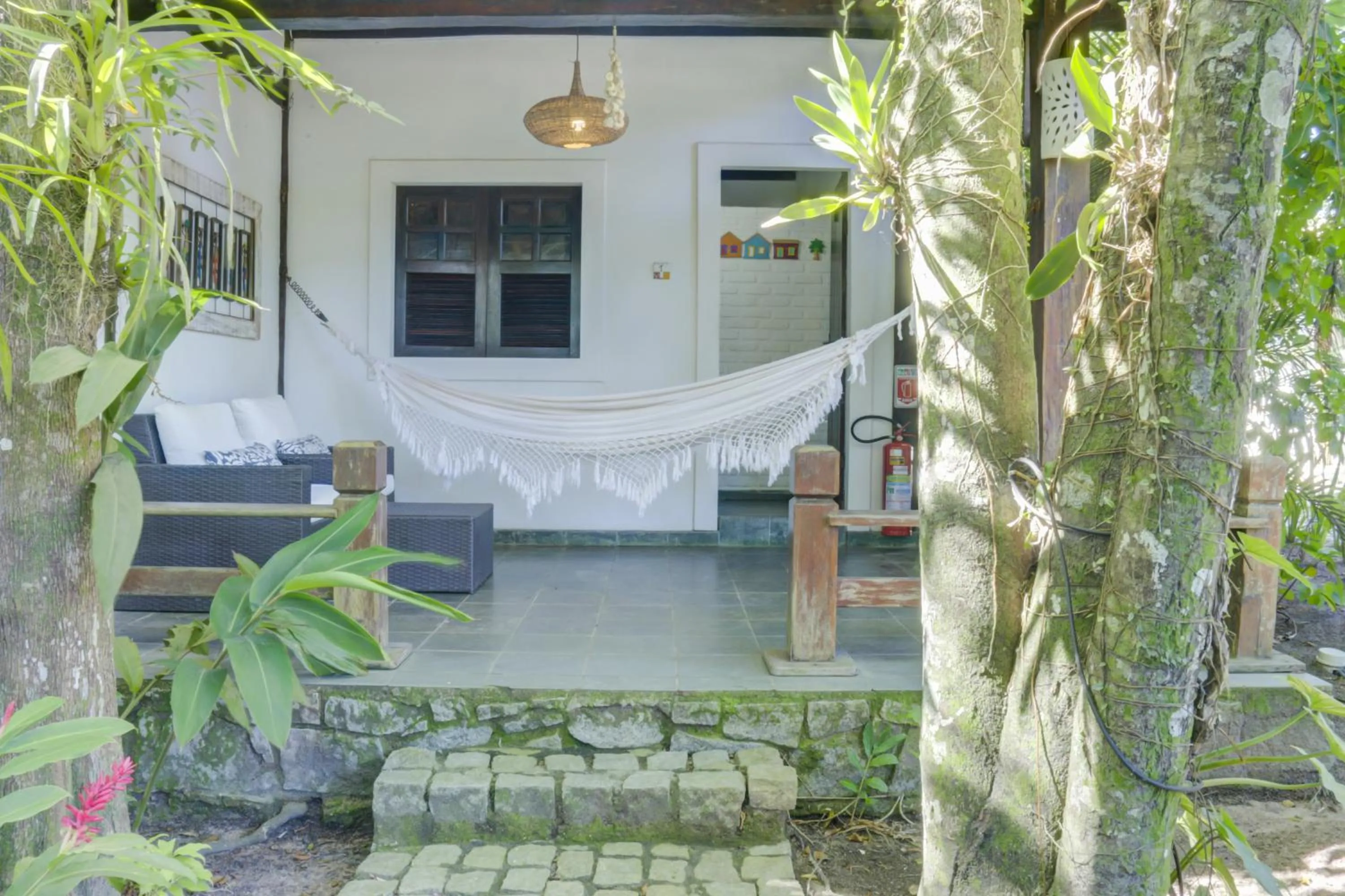 Balcony/Terrace in Pousada Calypso