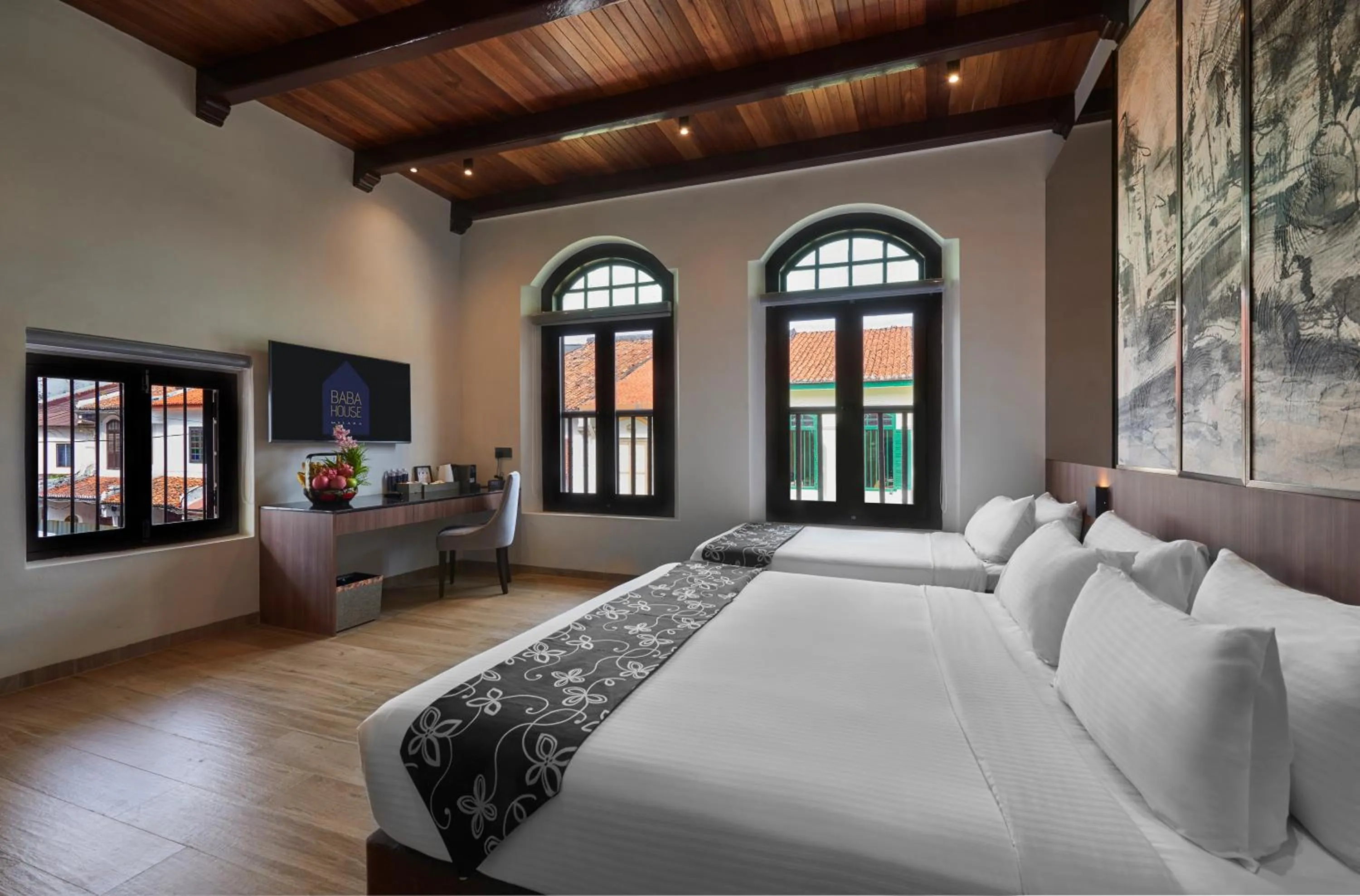 Property building, Bed in Baba House Melaka