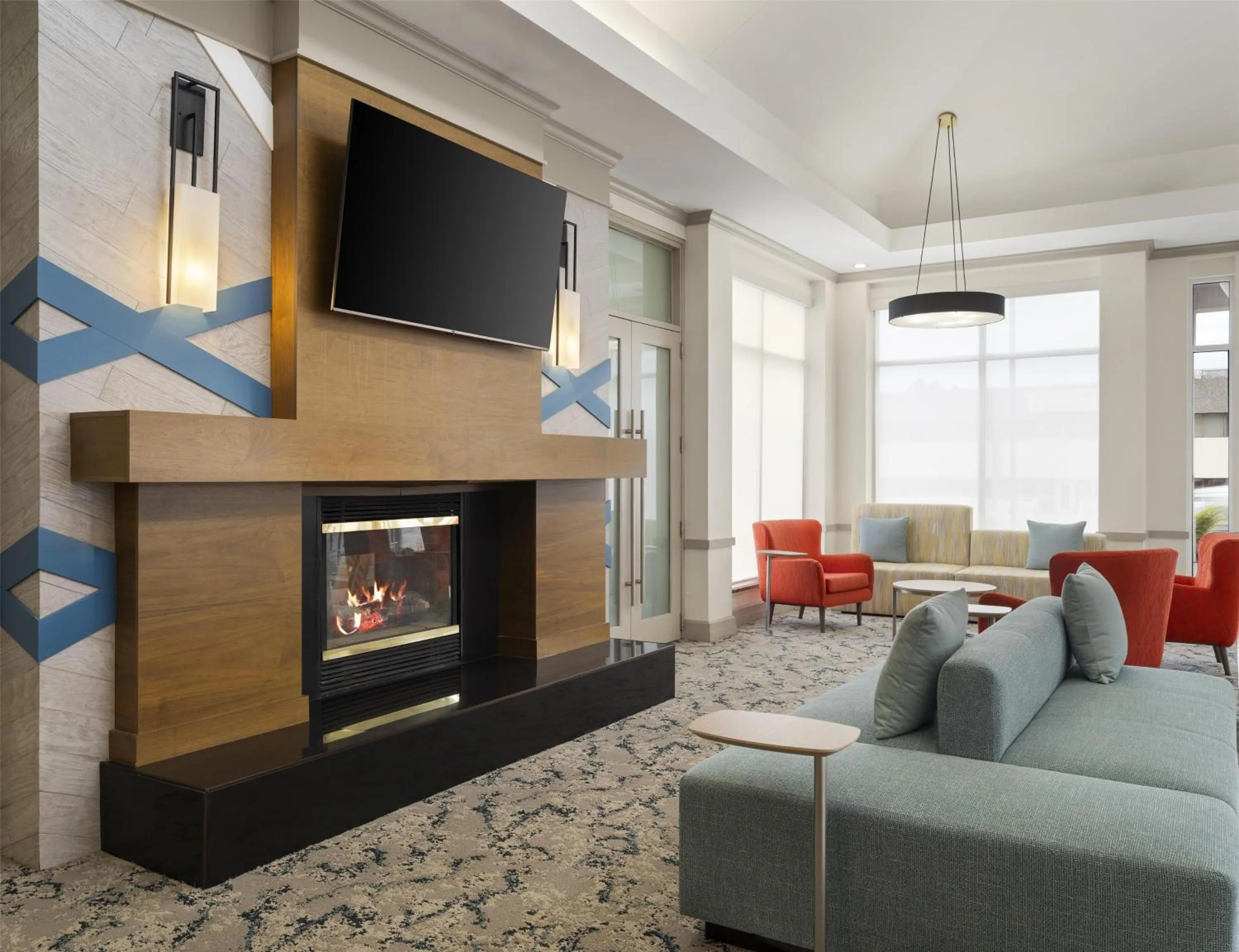 Lobby or reception in Hilton Garden Inn Albuquerque Airport