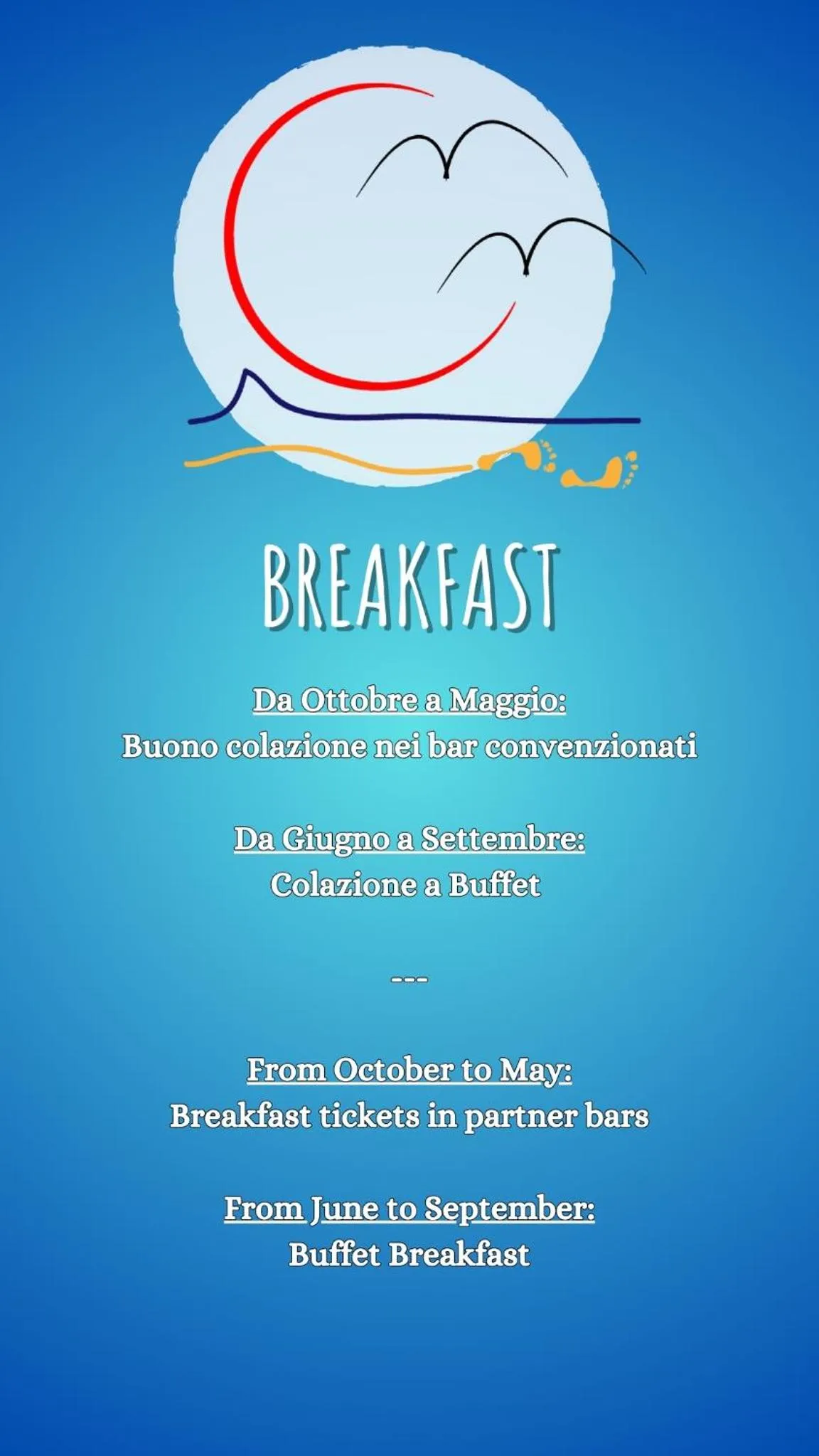Breakfast in B&B a due passi dal mare