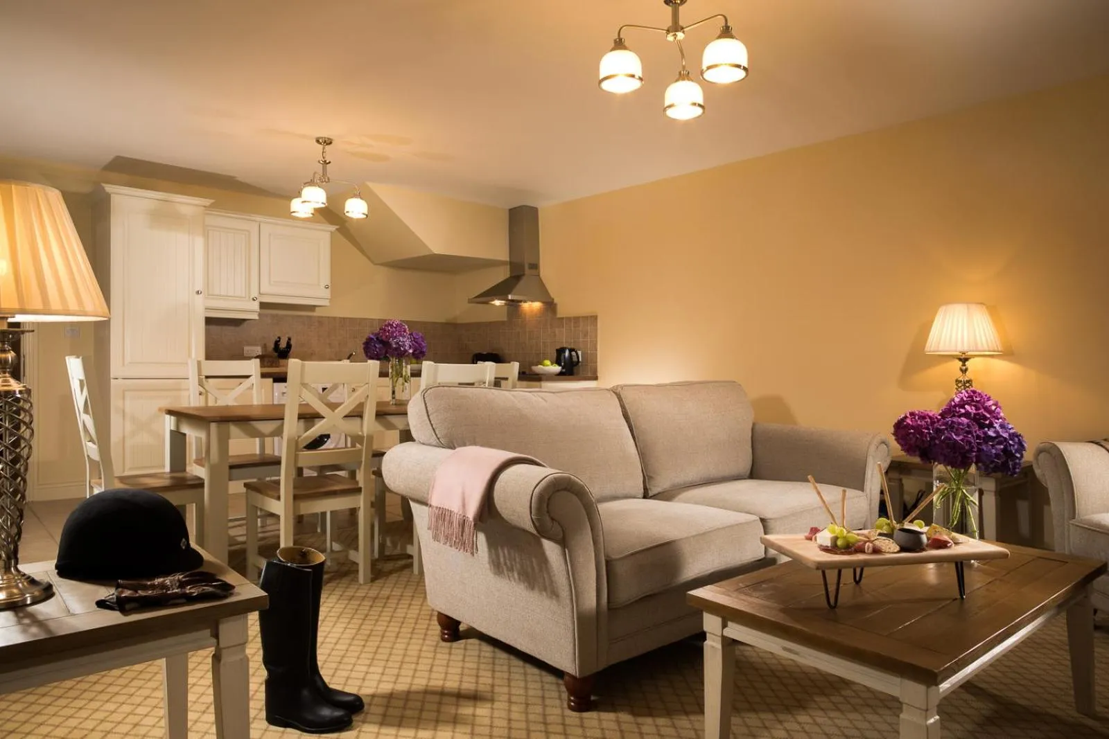 Kitchen or kitchenette in The Lodges at Kilkea Castle