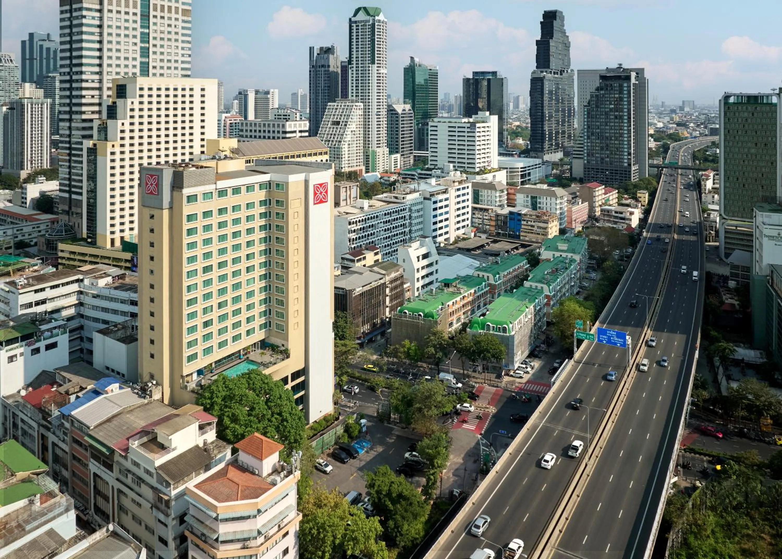 Property building in Hilton Garden Inn Bangkok Silom