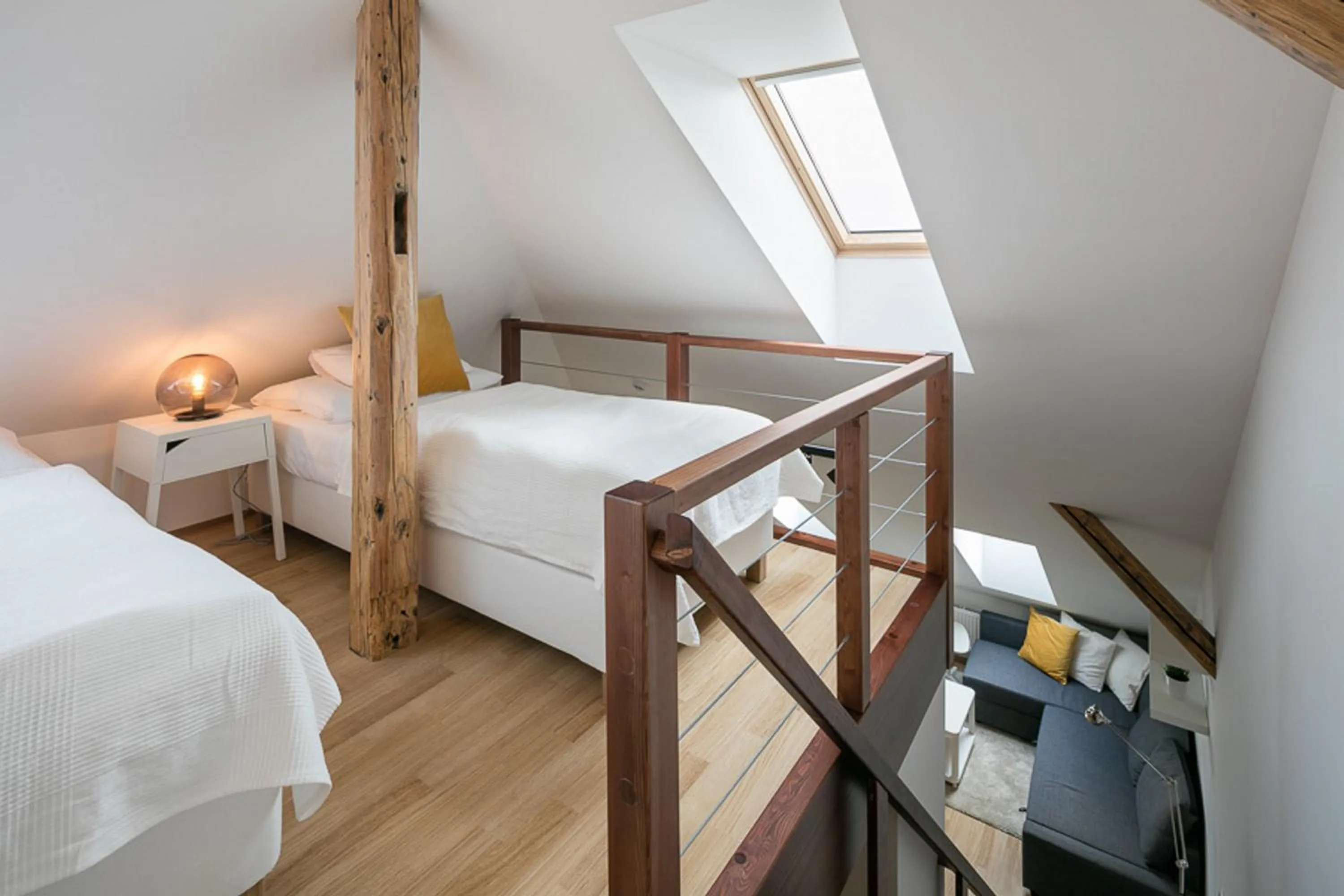Bed in Pytloun Apartments Liberec