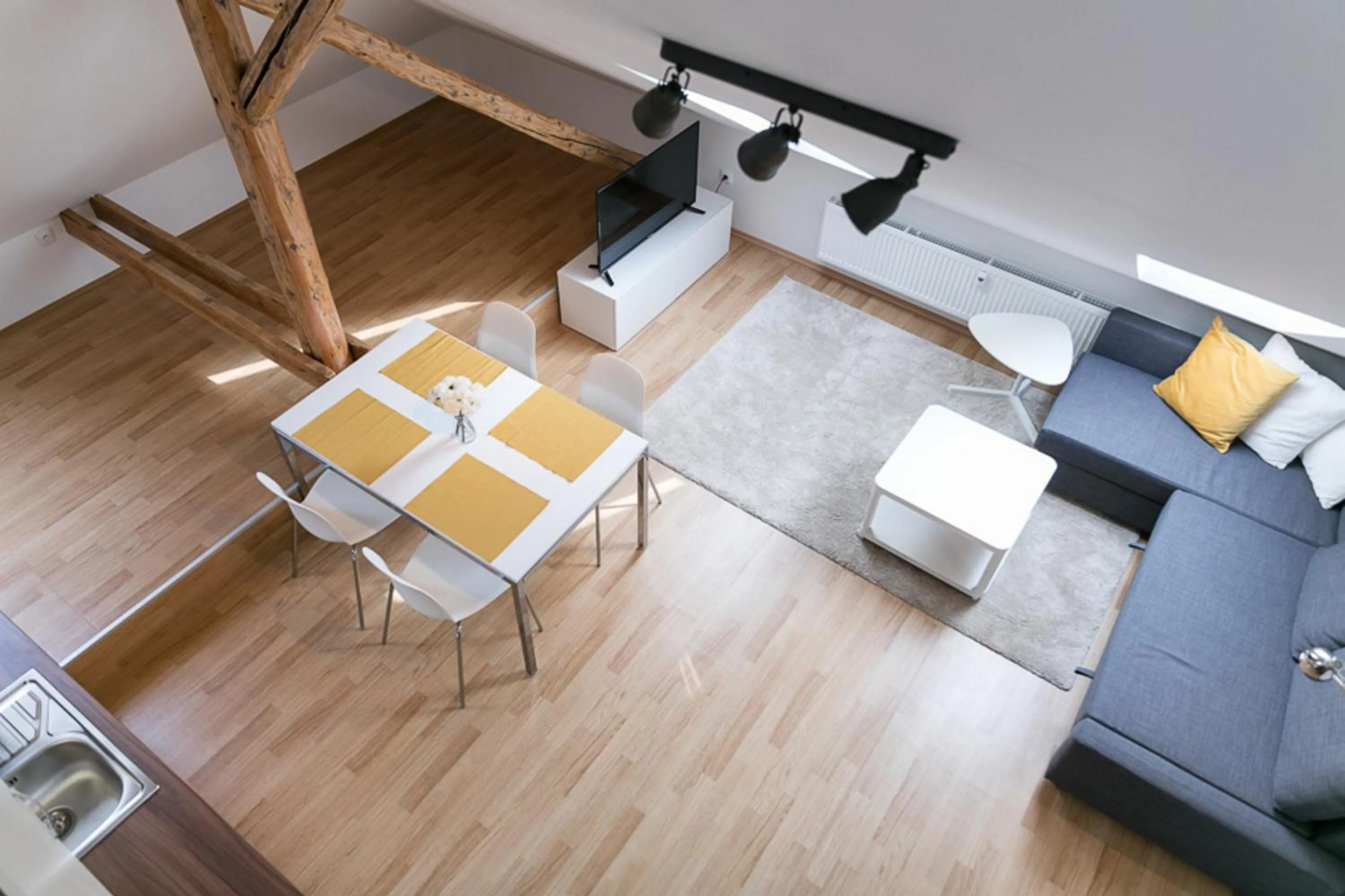 Living room in Pytloun Apartments Liberec