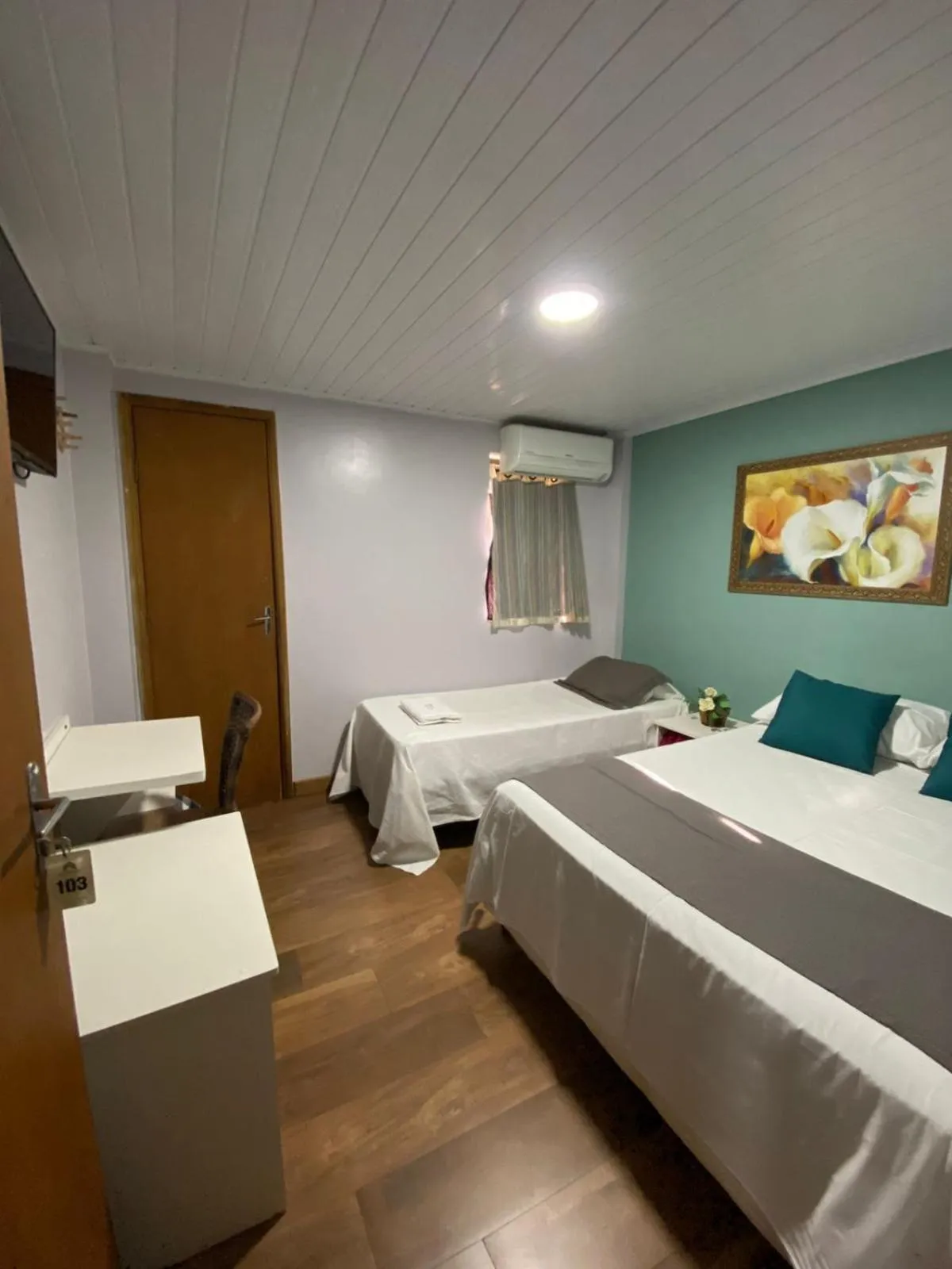 Bed in Queiroz Palace Hotel