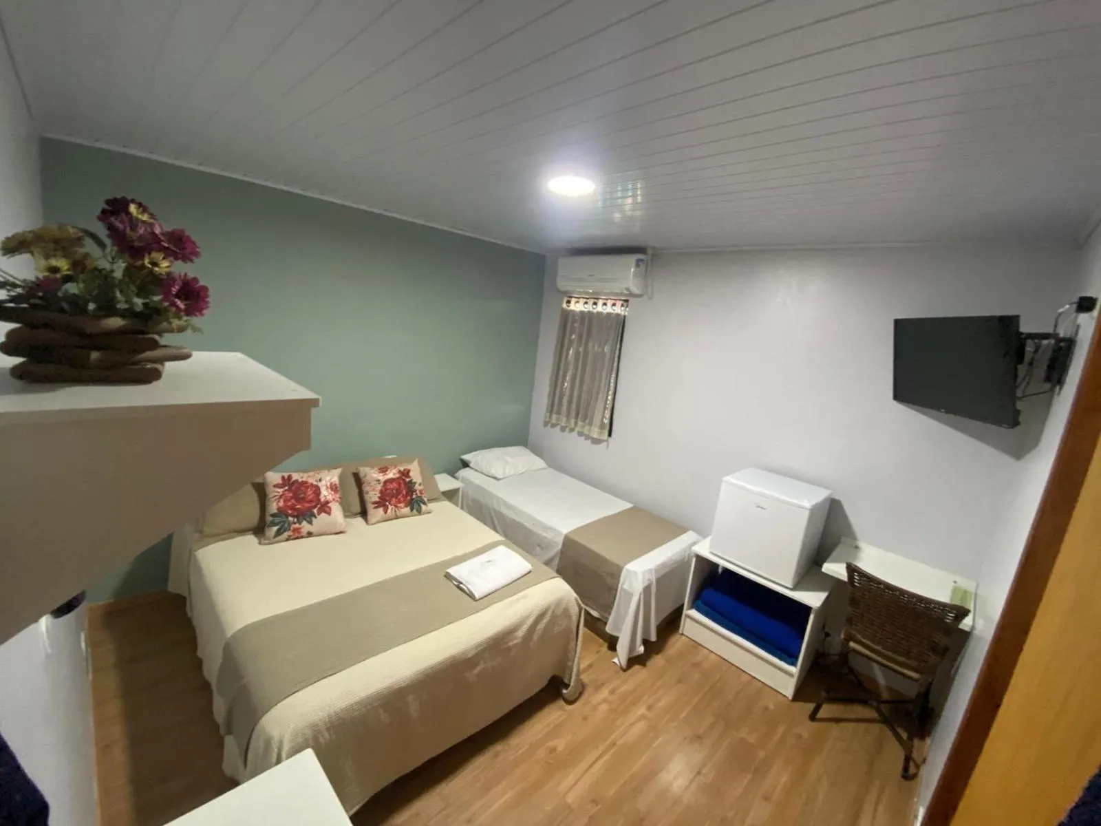 Bed in Queiroz Palace Hotel