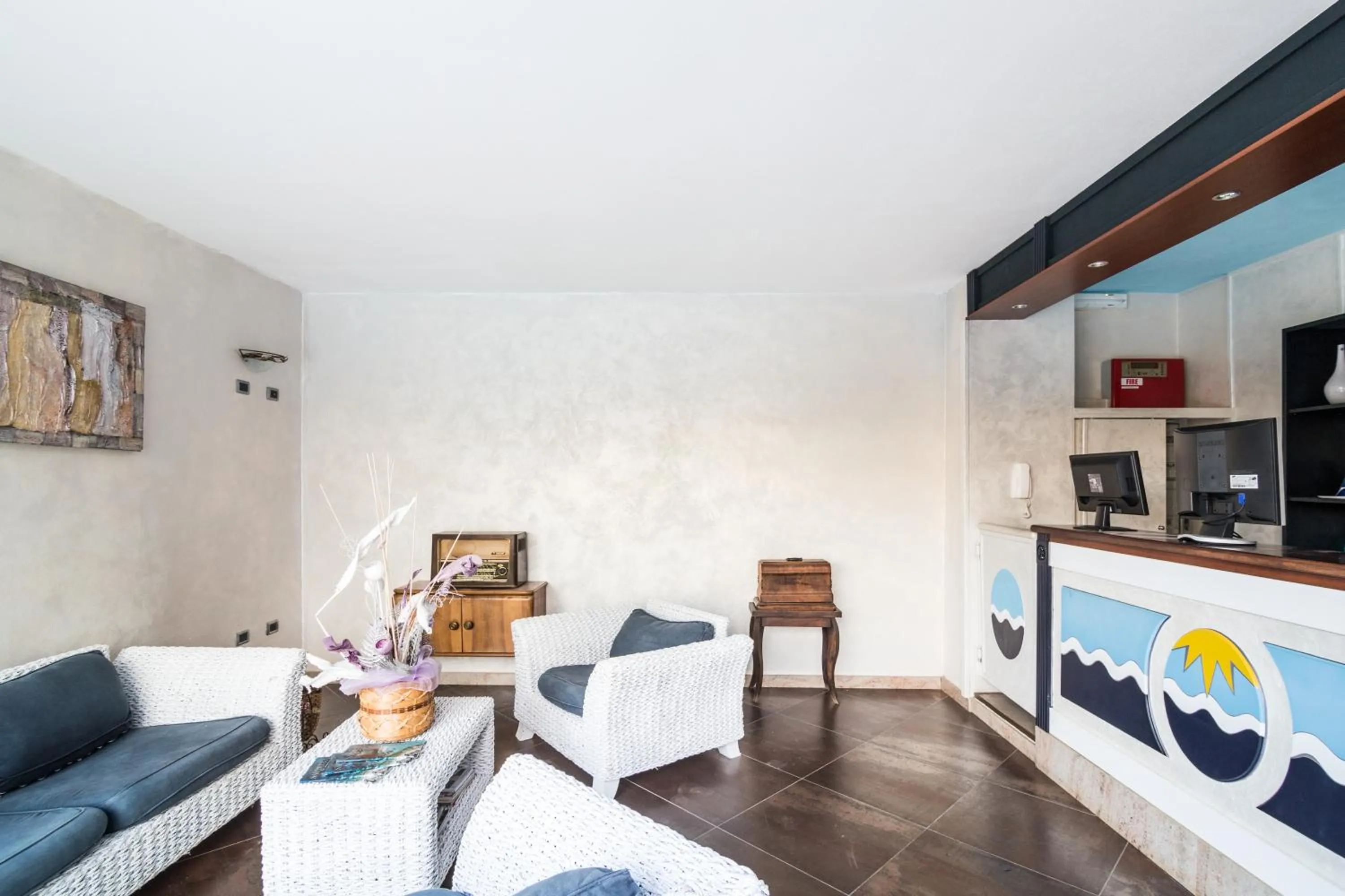 Lobby or reception in Hotel Solanas