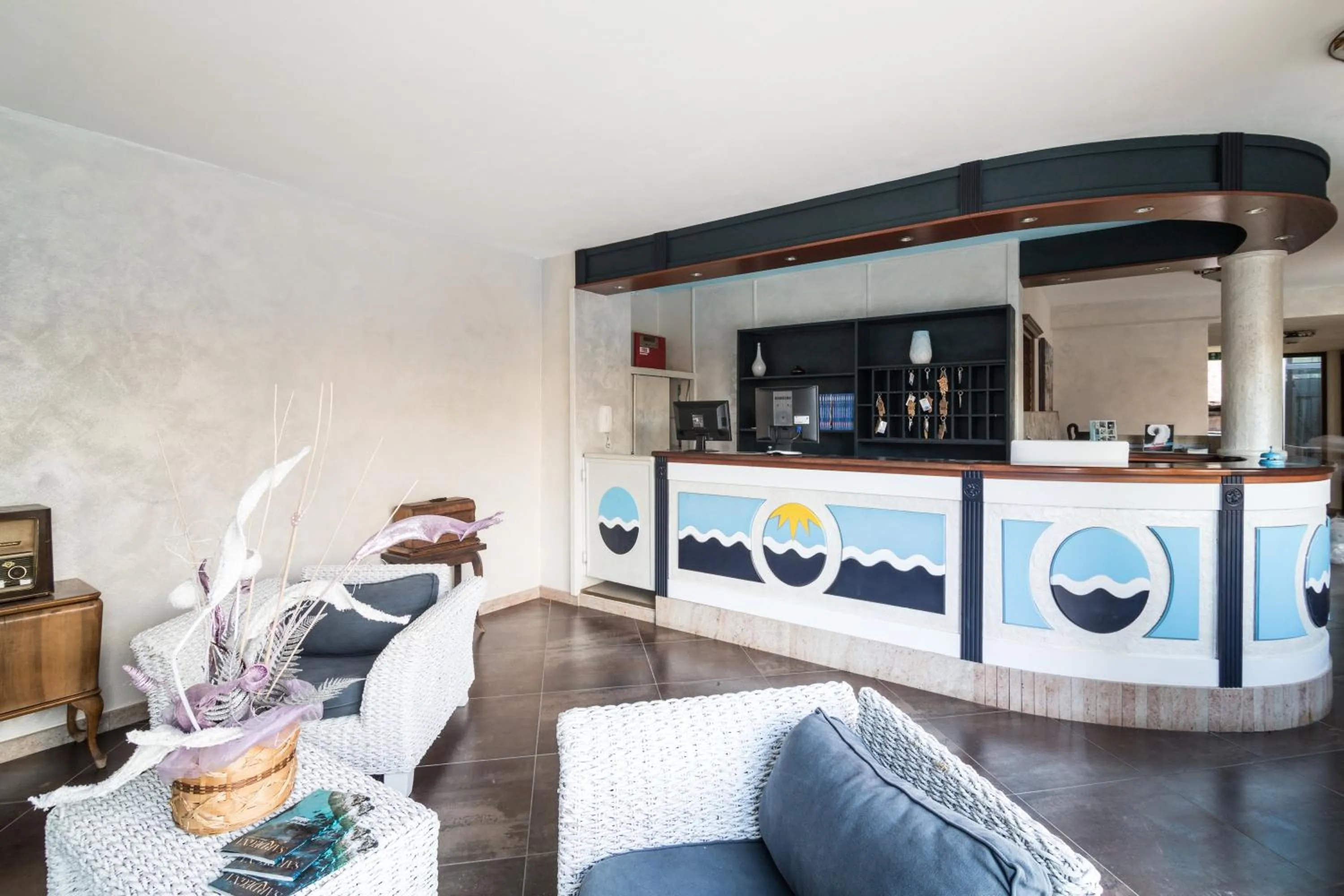 Lobby or reception in Hotel Solanas