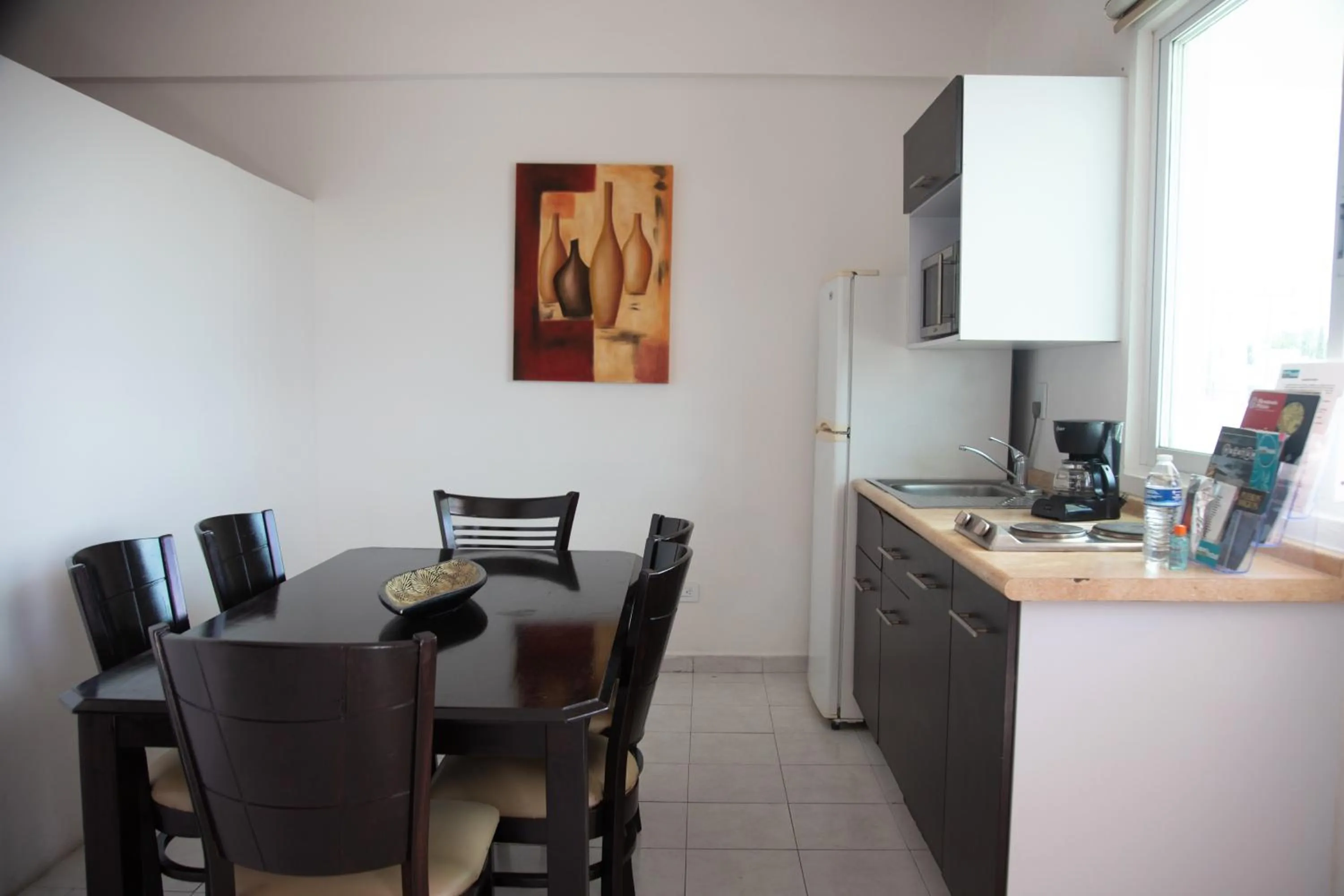 Kitchen or kitchenette in Aparthotel Siete 32