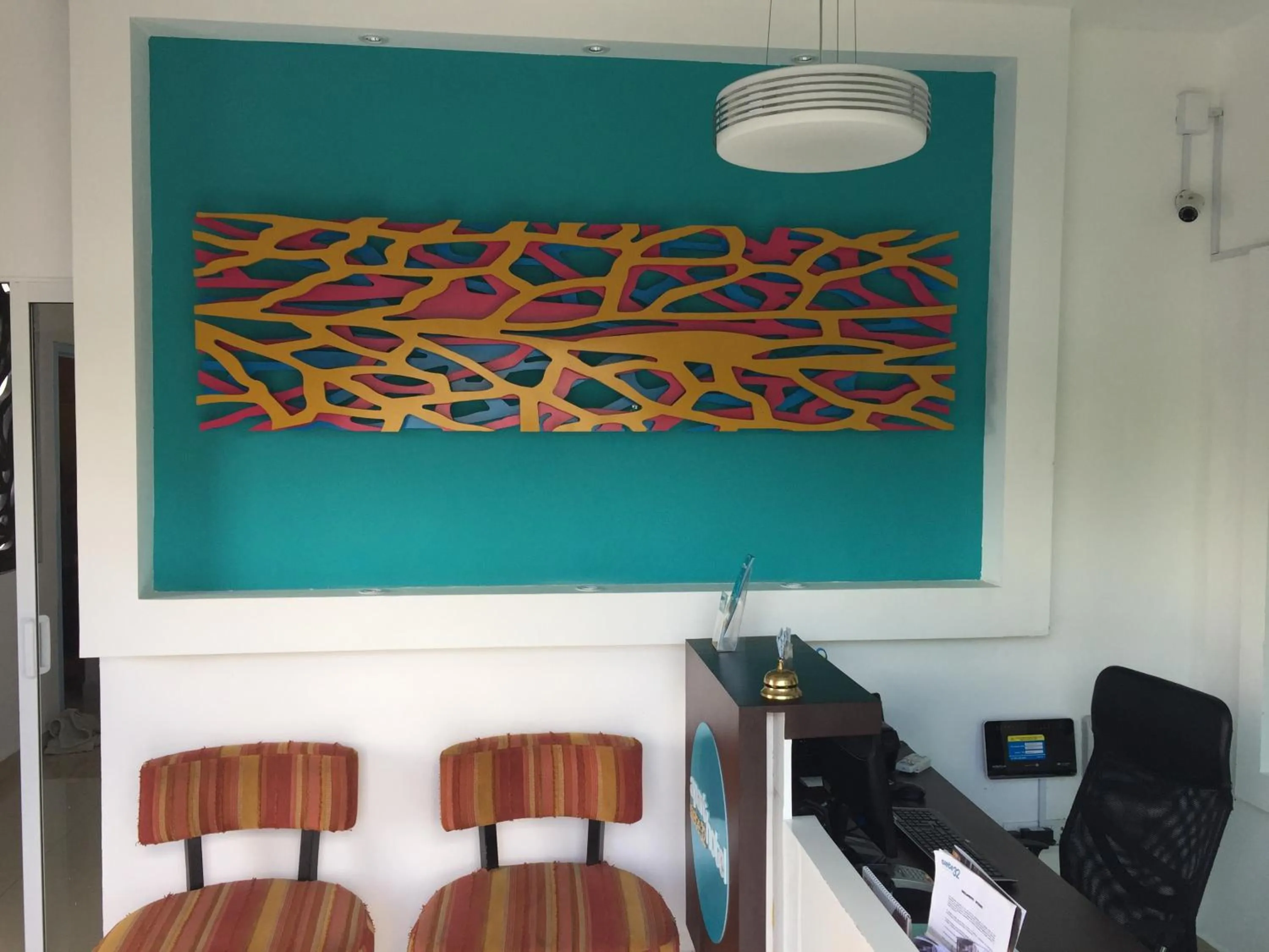 Lobby or reception in Aparthotel Siete 32