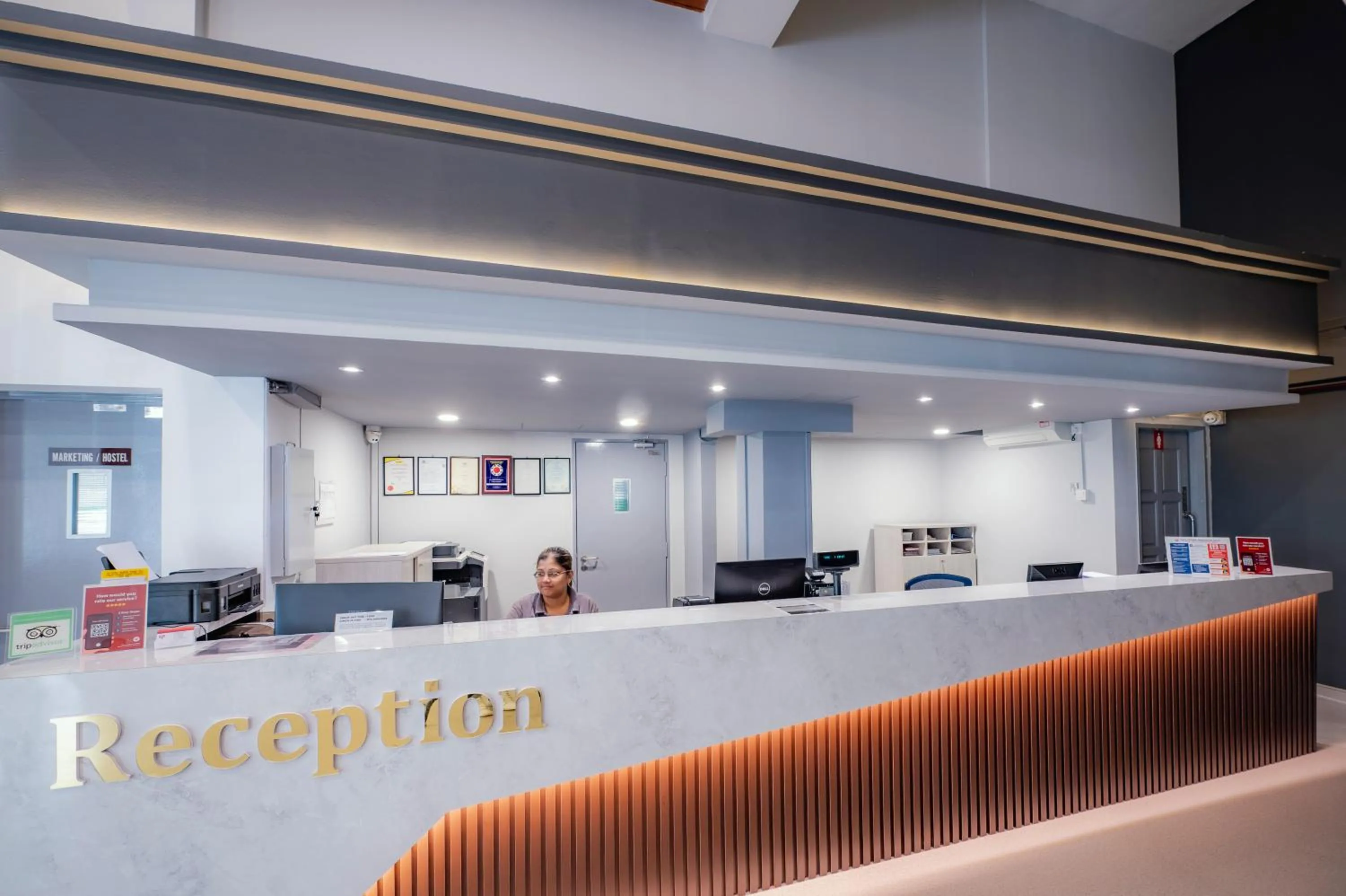 Lobby or reception in YMCA Penang