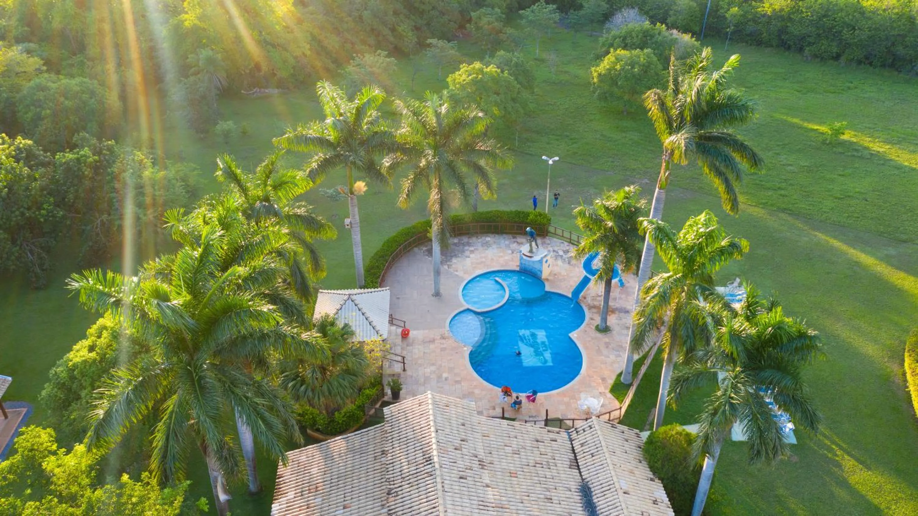 Garden view in Hotel Pousada Arauna