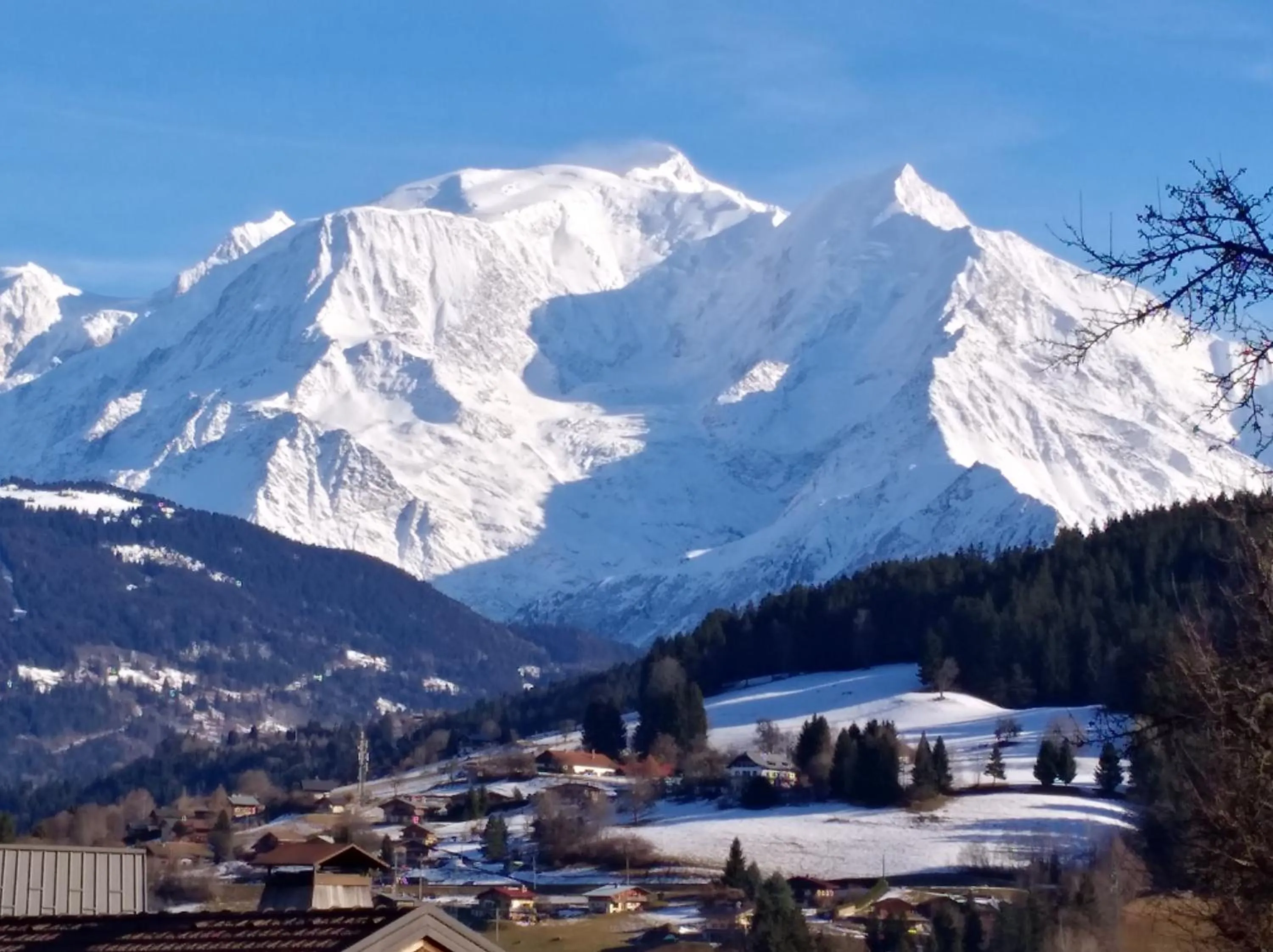 Winter in La ferme du Mont-Blanc