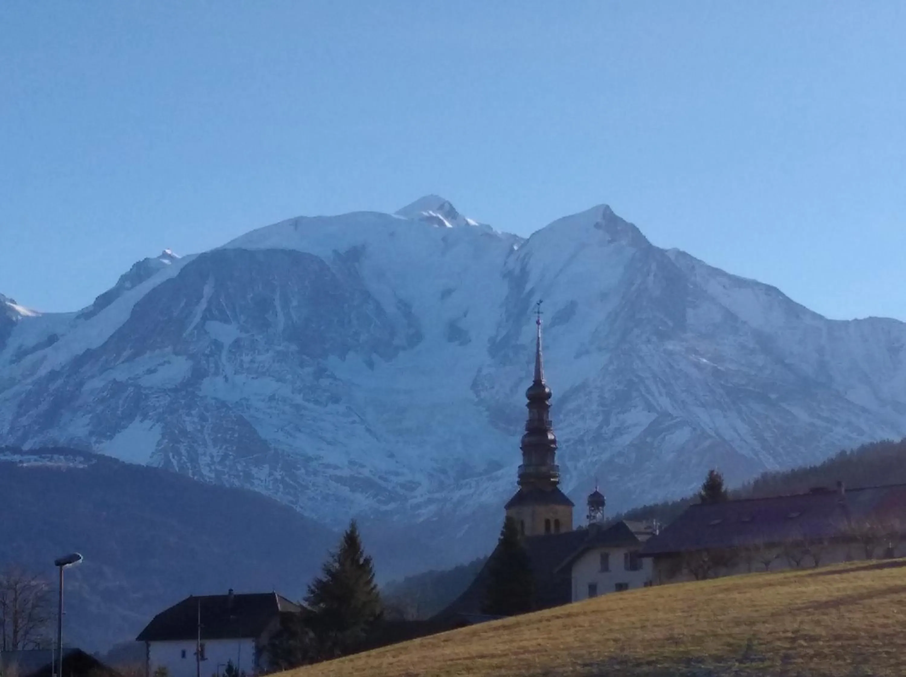 Mountain view in La ferme du Mont-Blanc
