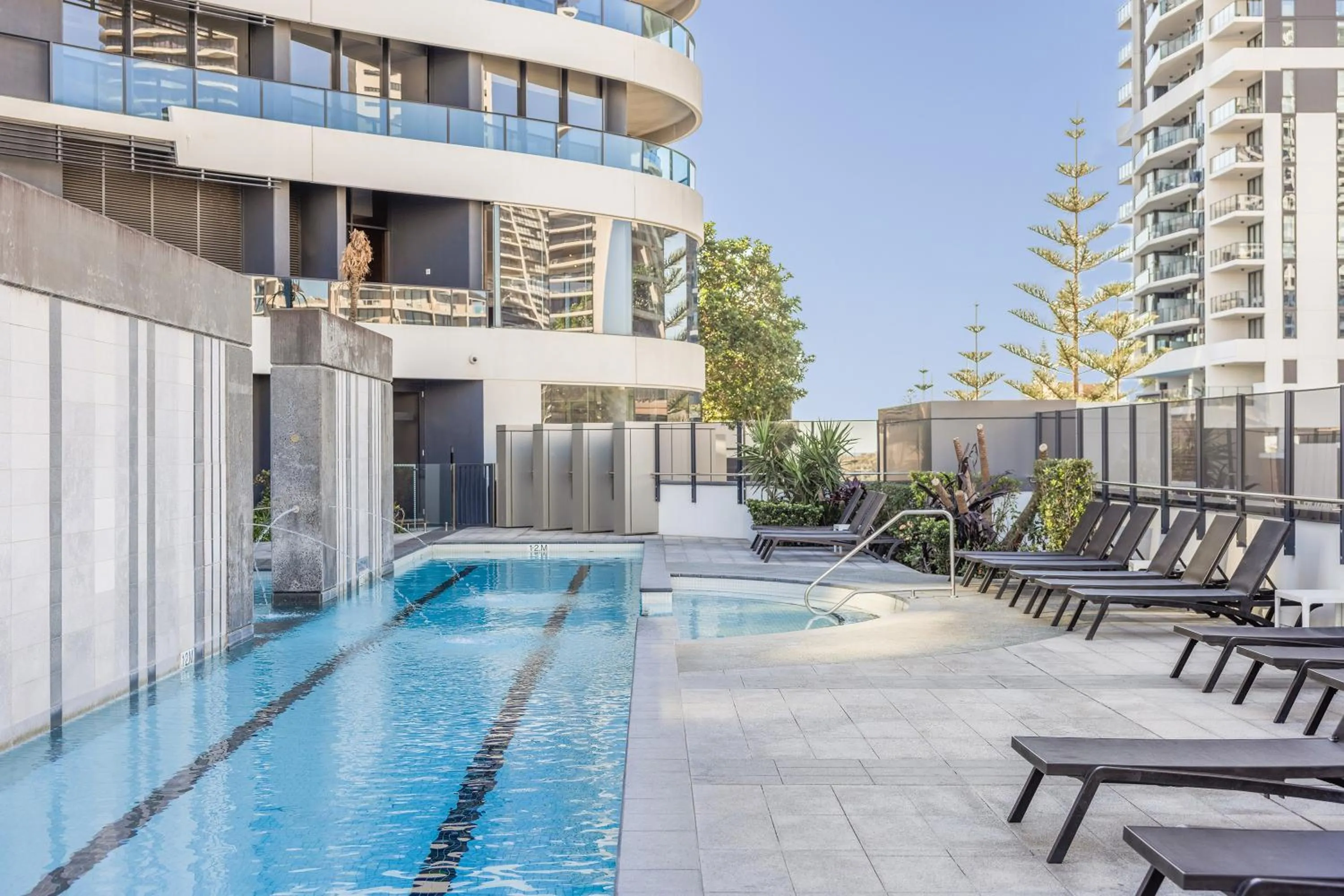 Pool view in Peppers Broadbeach