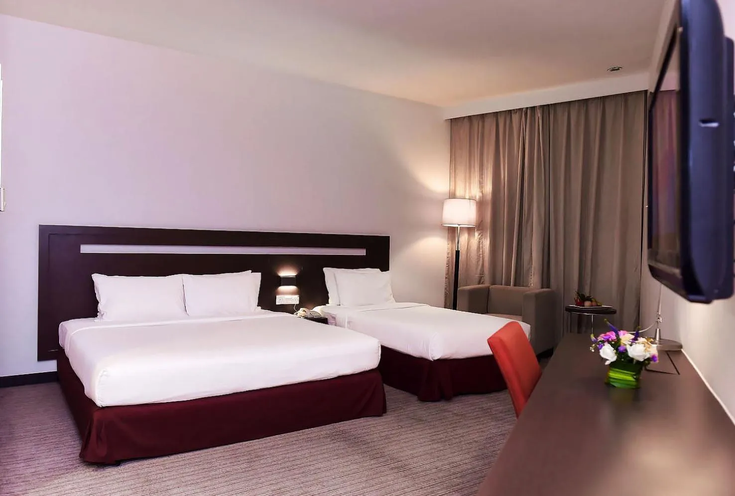 Photo of the whole room, Bed in Premiere Hotel - Complimentary Shuttle to Klang Wholesale Market