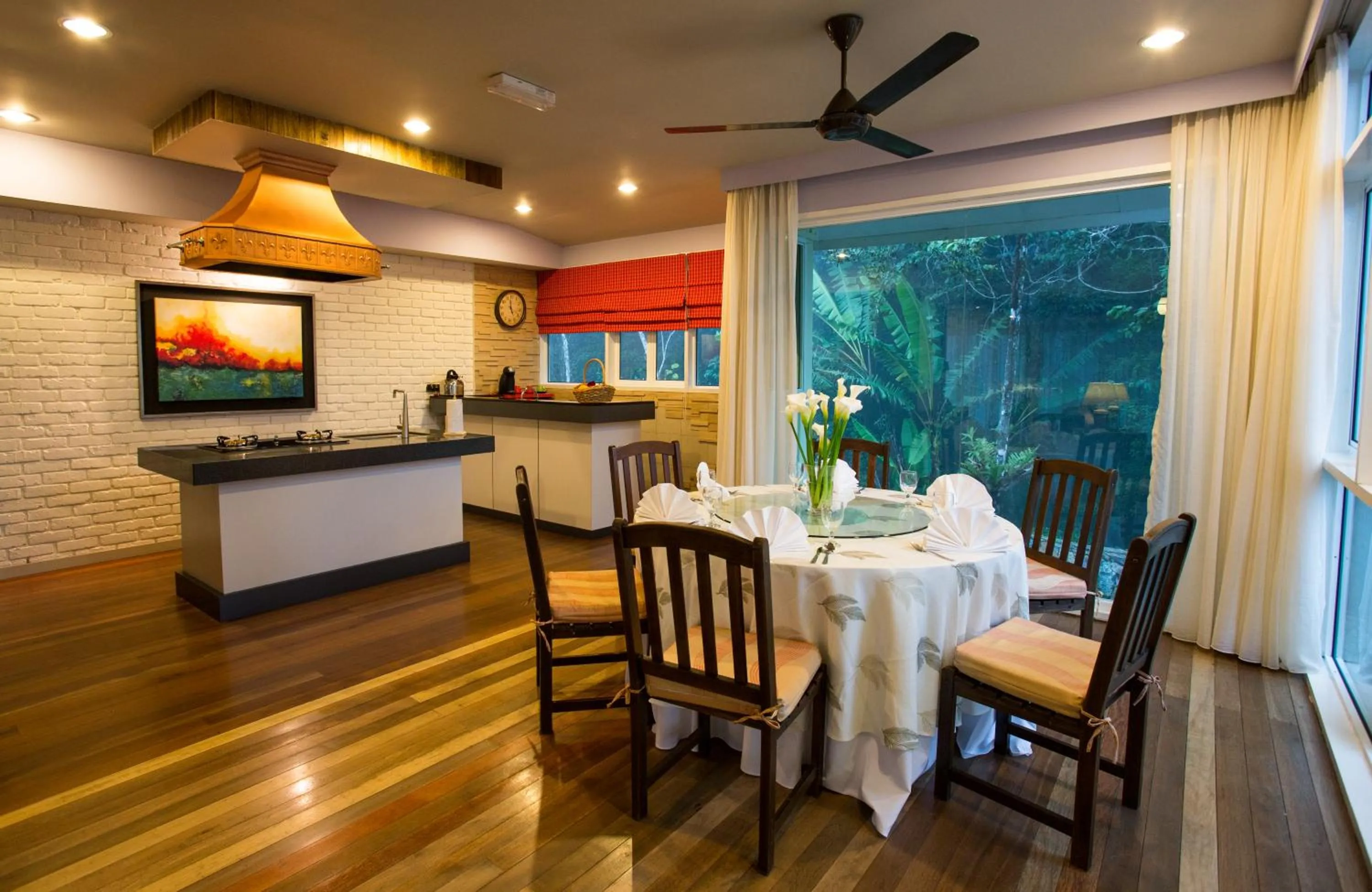 Kitchen or kitchenette in Sutera Sanctuary Lodges At Kinabalu Park