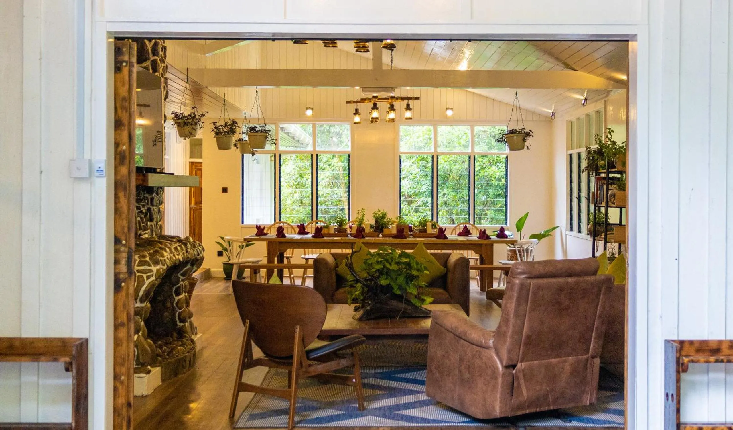 Living room in Sutera Sanctuary Lodges At Kinabalu Park