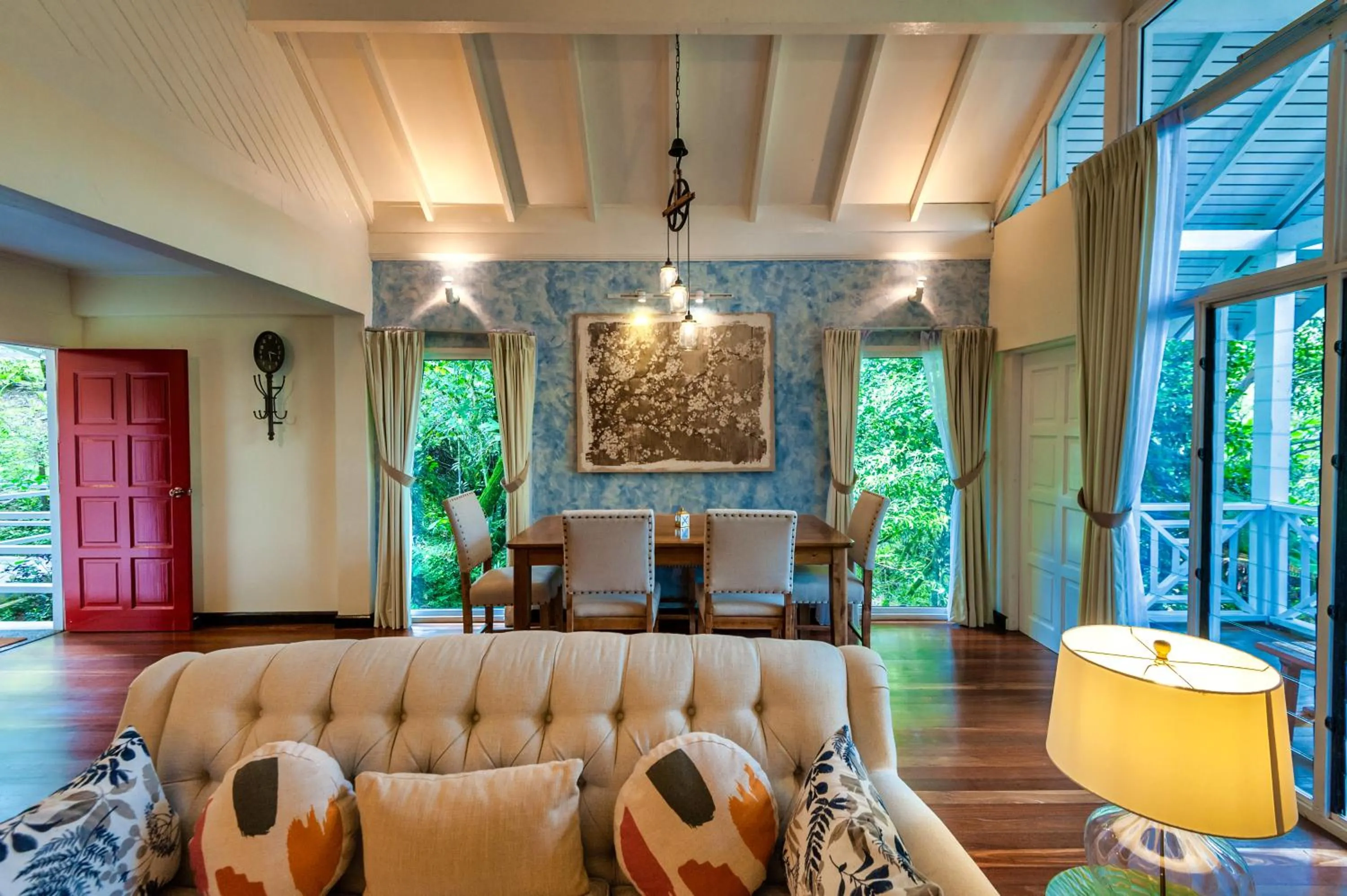 Living room in Sutera Sanctuary Lodges At Kinabalu Park
