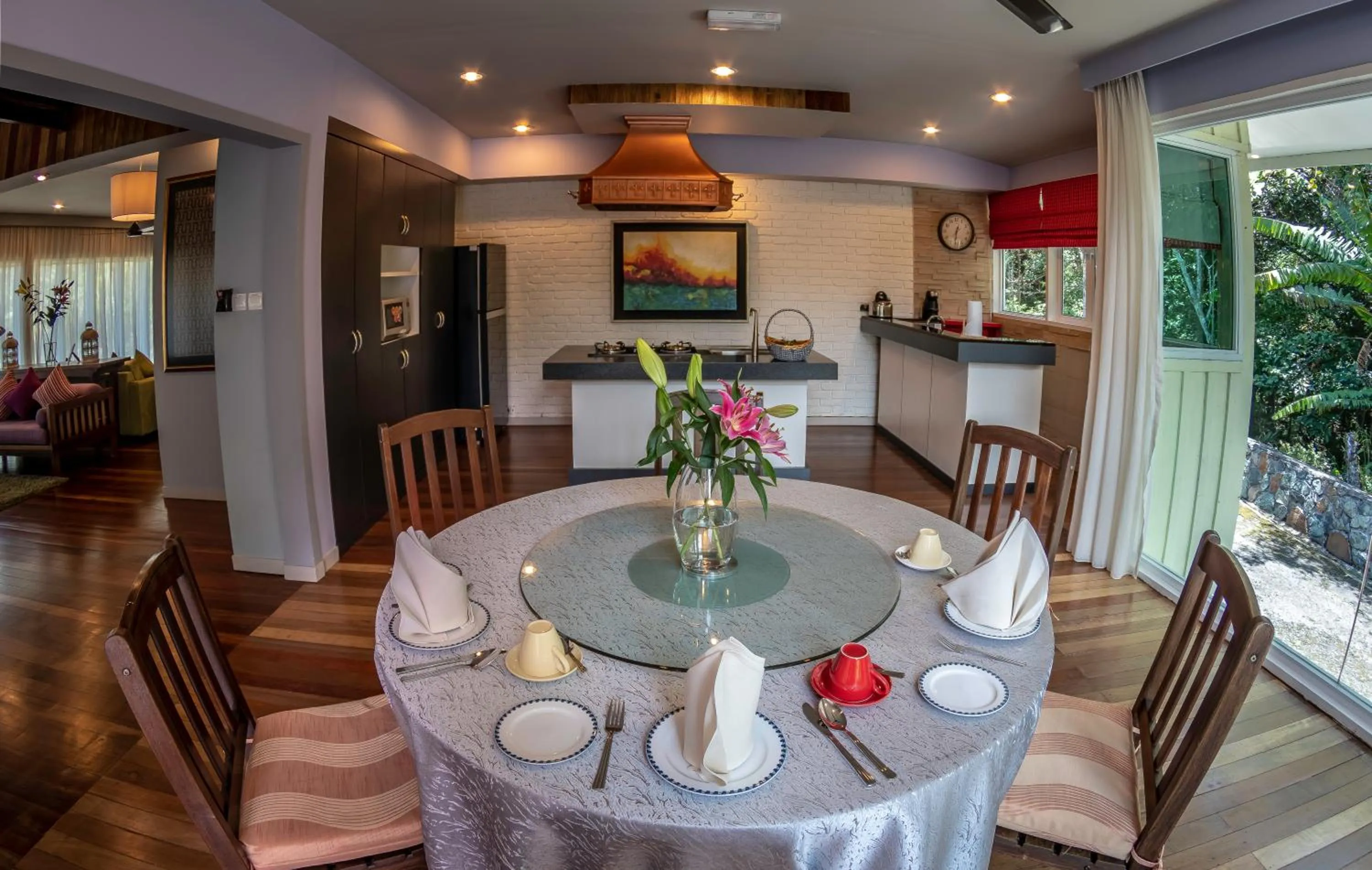 Dining area in Sutera Sanctuary Lodges At Kinabalu Park