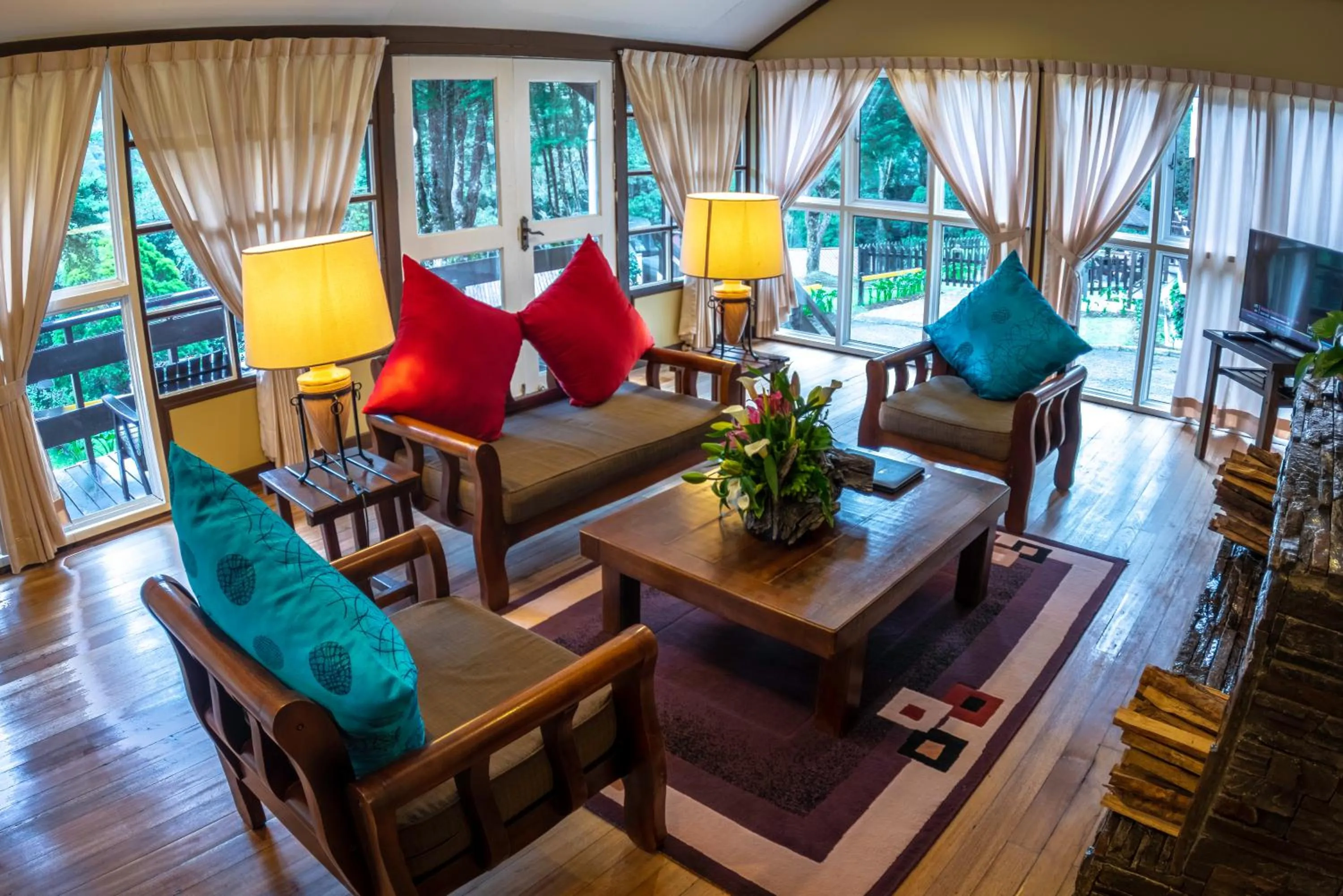 Living room in Sutera Sanctuary Lodges At Kinabalu Park