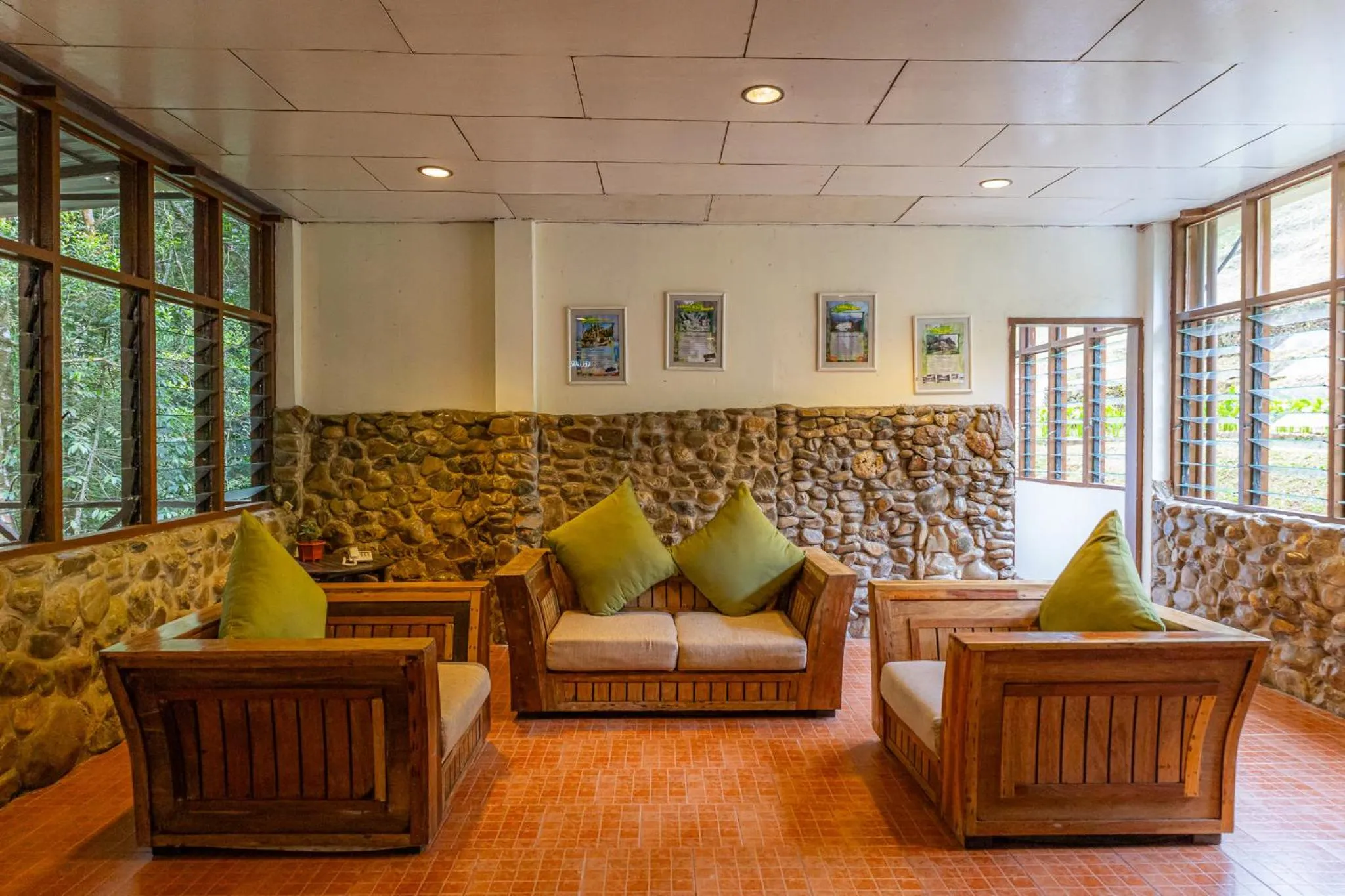 Living room in Sutera Sanctuary Lodges At Kinabalu Park