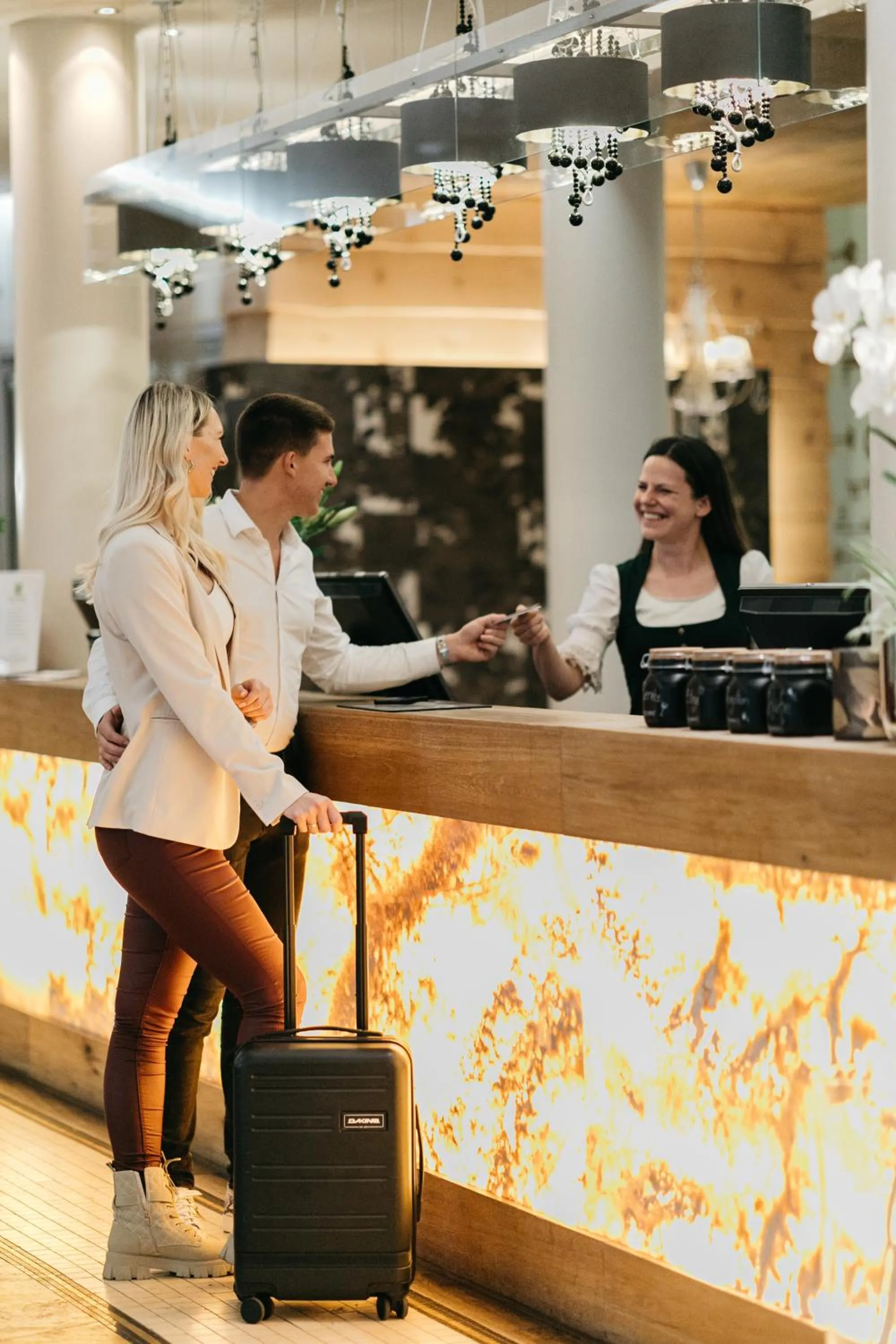 Lobby or reception in Stammhaus im Hotel Alpine Palace