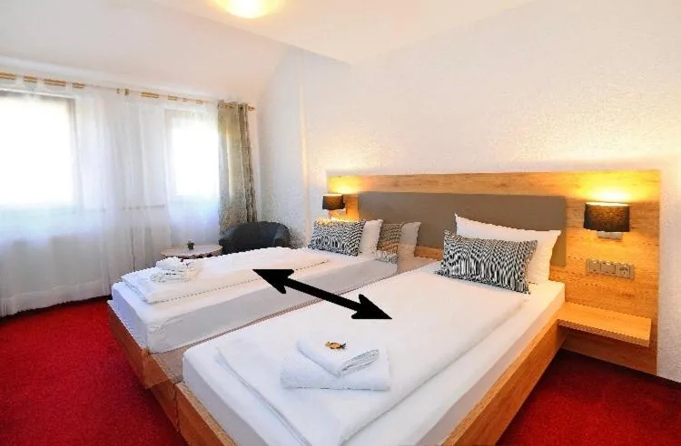 Bed in Vico's Hotel & Restaurant Asperg