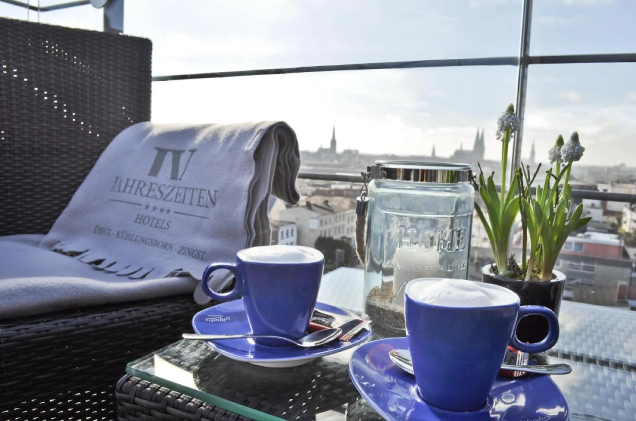 Balcony/Terrace in Hotel IV Jahreszeiten Lübeck